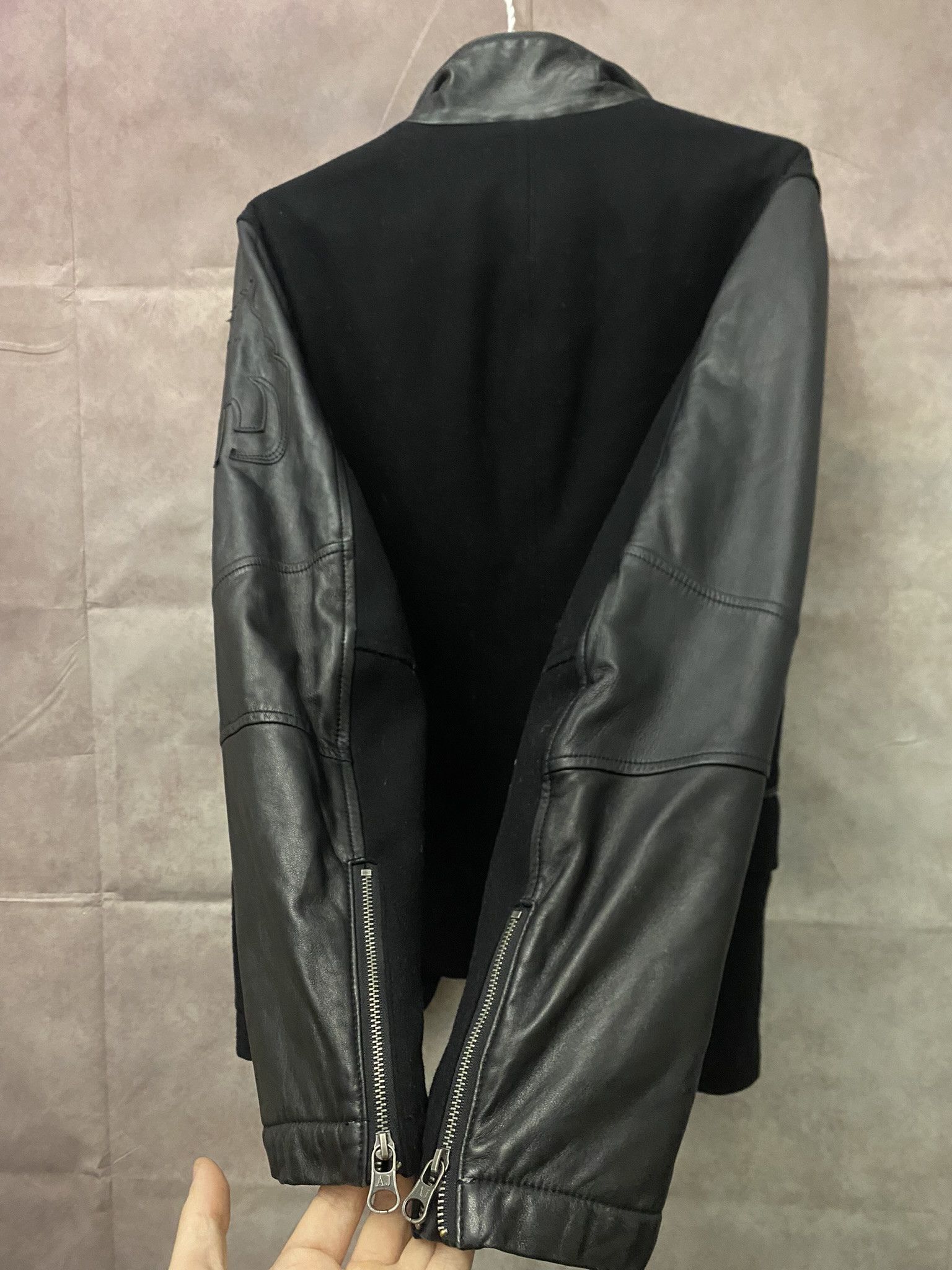Armani × Designer × Giorgio Armani Armani Jeans Jacket Leather Size US M / EU 48-50 / 2 - 9 Thumbnail