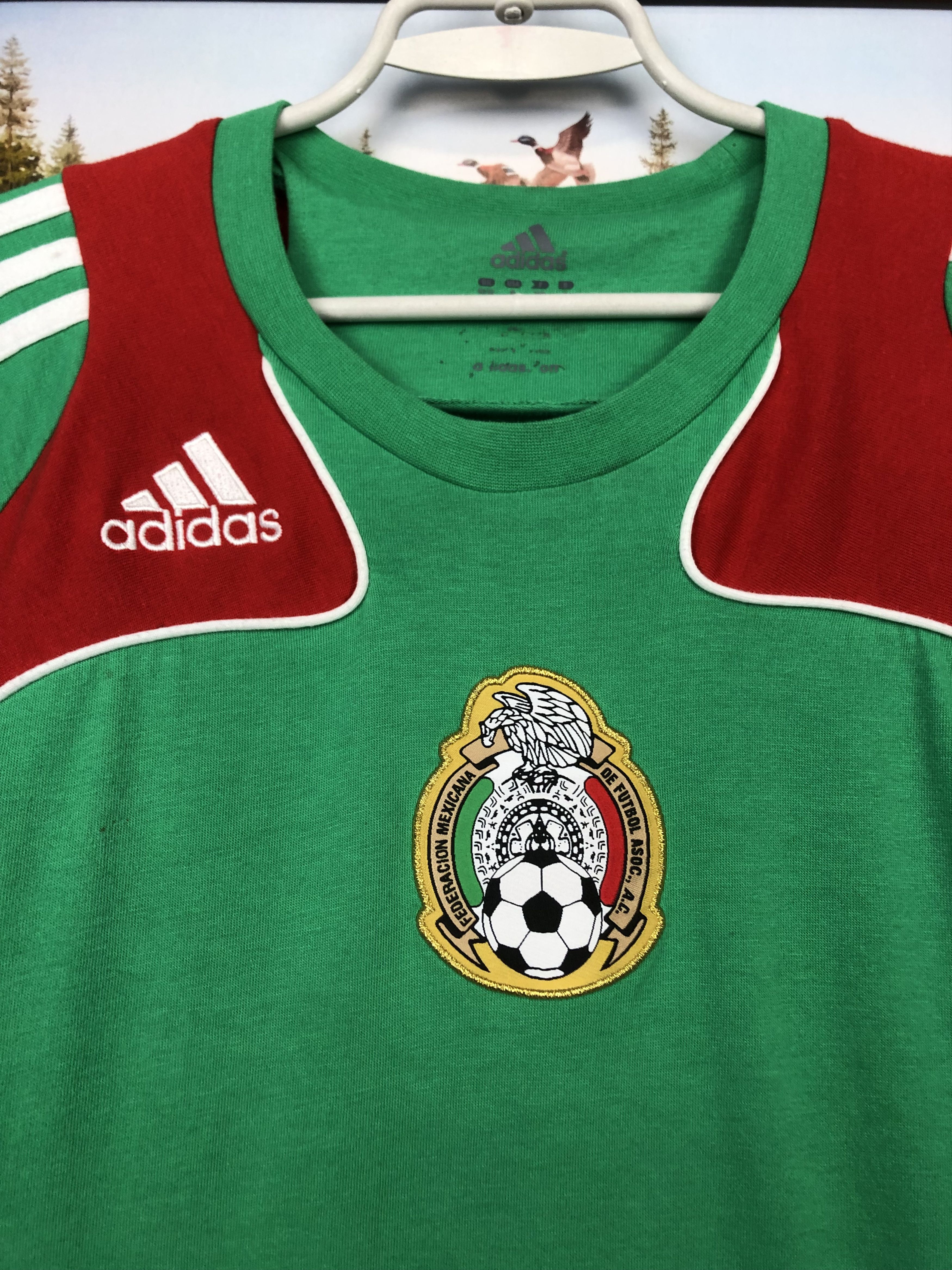 Adidas × Vintage Vintage Adidas Mexico Football Shirt Soccer Train Tee Rare Size US M / EU 48-50 / 2 - 3 Thumbnail