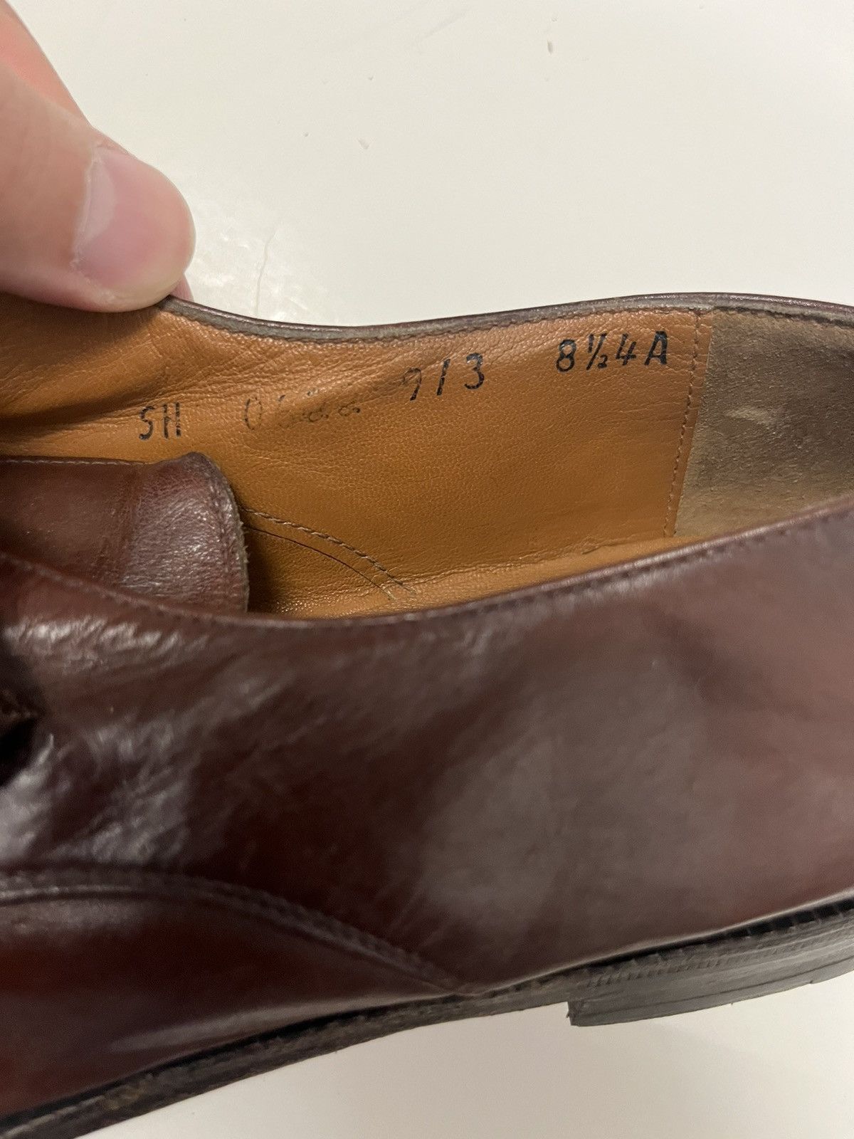 Ferragamo Salvatore Mens Burgandy / Brass 8.5