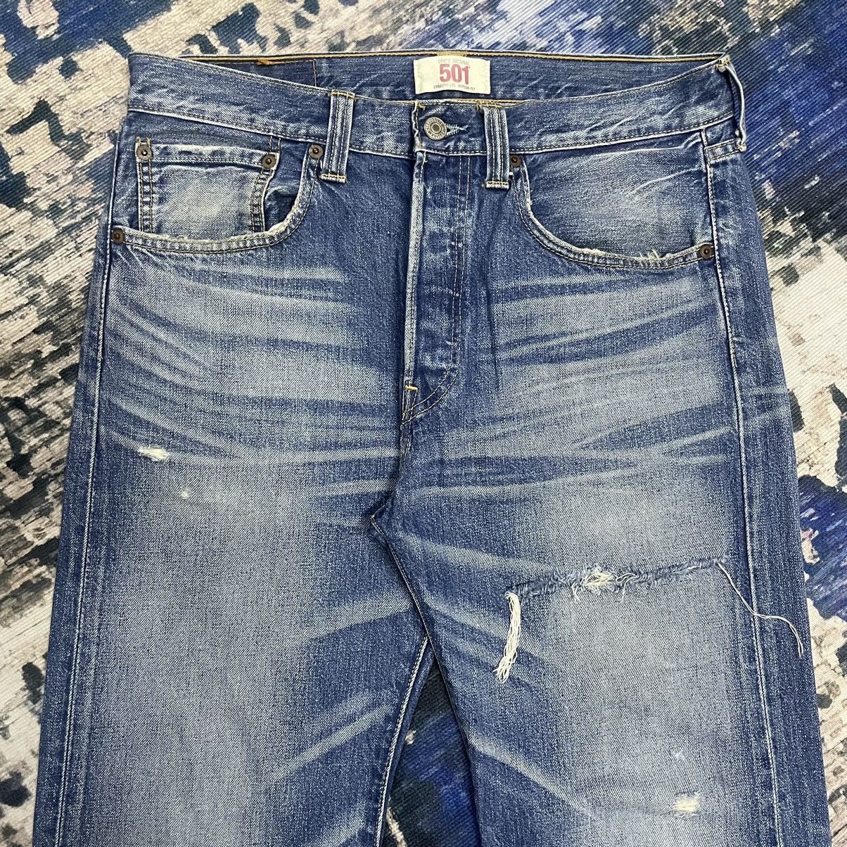 Levi's Levis 501 Distressed Faded Straight Jeans Button Fly Size US 32 / EU 48 - 3 Thumbnail