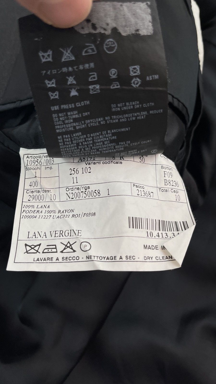 Prada Prada Milano 3 Btn Suit Jacket Size 40R - 9 Thumbnail