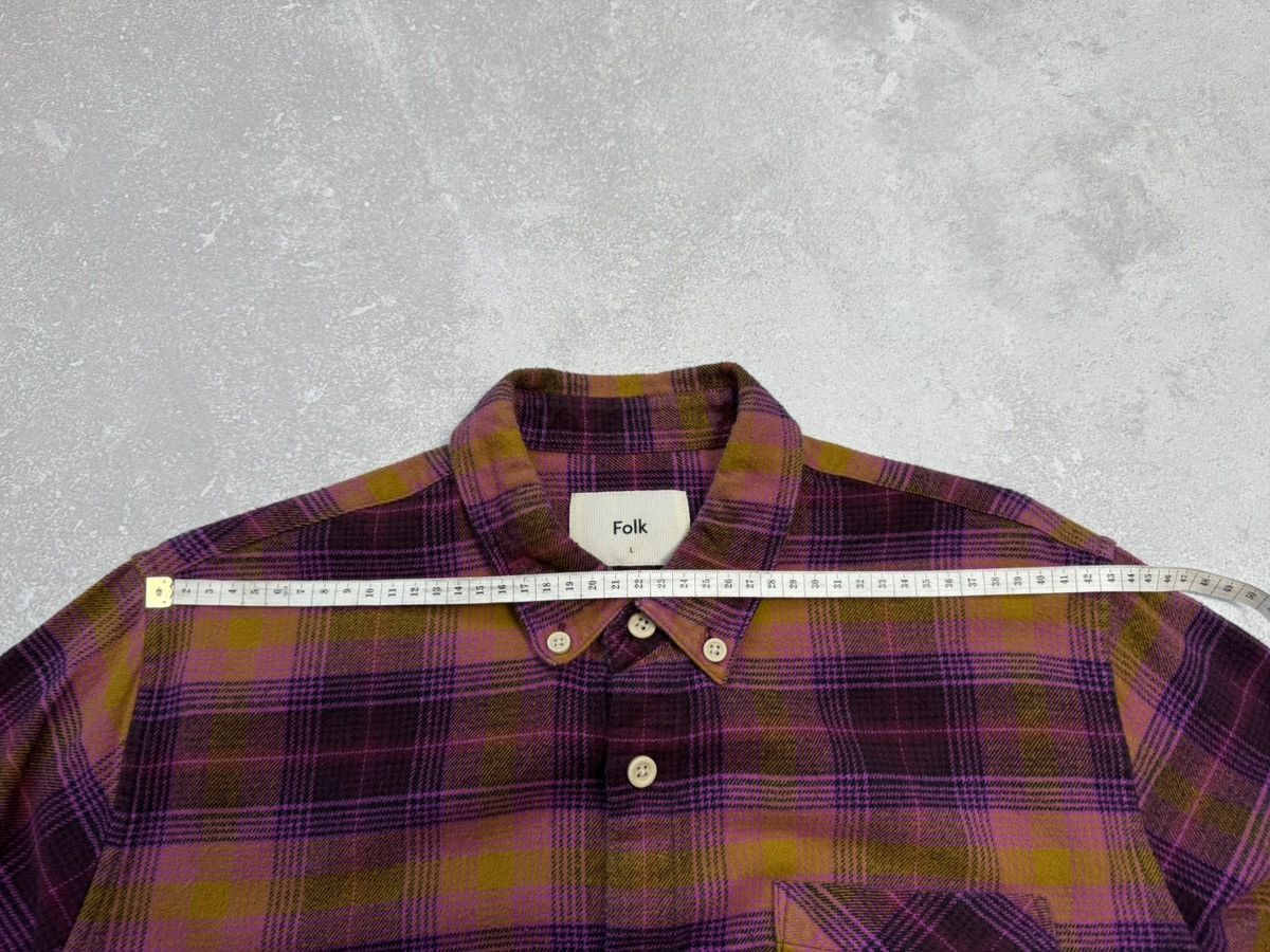 Folk Folk Flannel shirt button up long sleeve multicolor size L Size US L / EU 52-54 / 3 - 9 Thumbnail