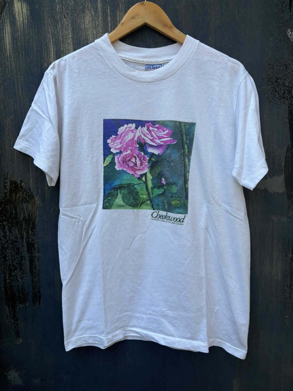 Vintage RARE! Vintage 90’s Art Flower Tee Size US M / EU 48-50 / 2 - 2 Thumbnail