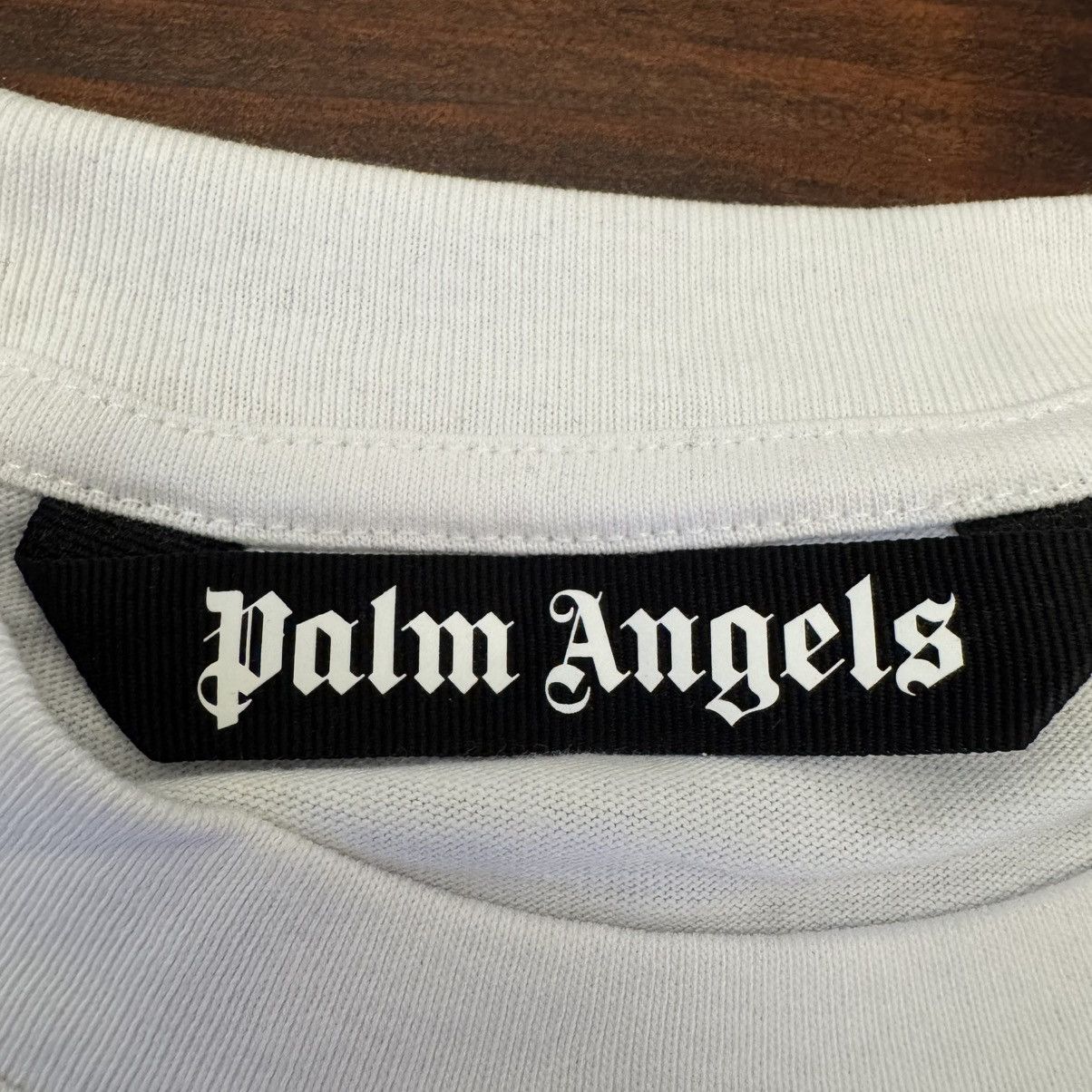 Palm Angels NY Monogram Spray Tee in White, Men's (Size Xl) — image 5 of 6