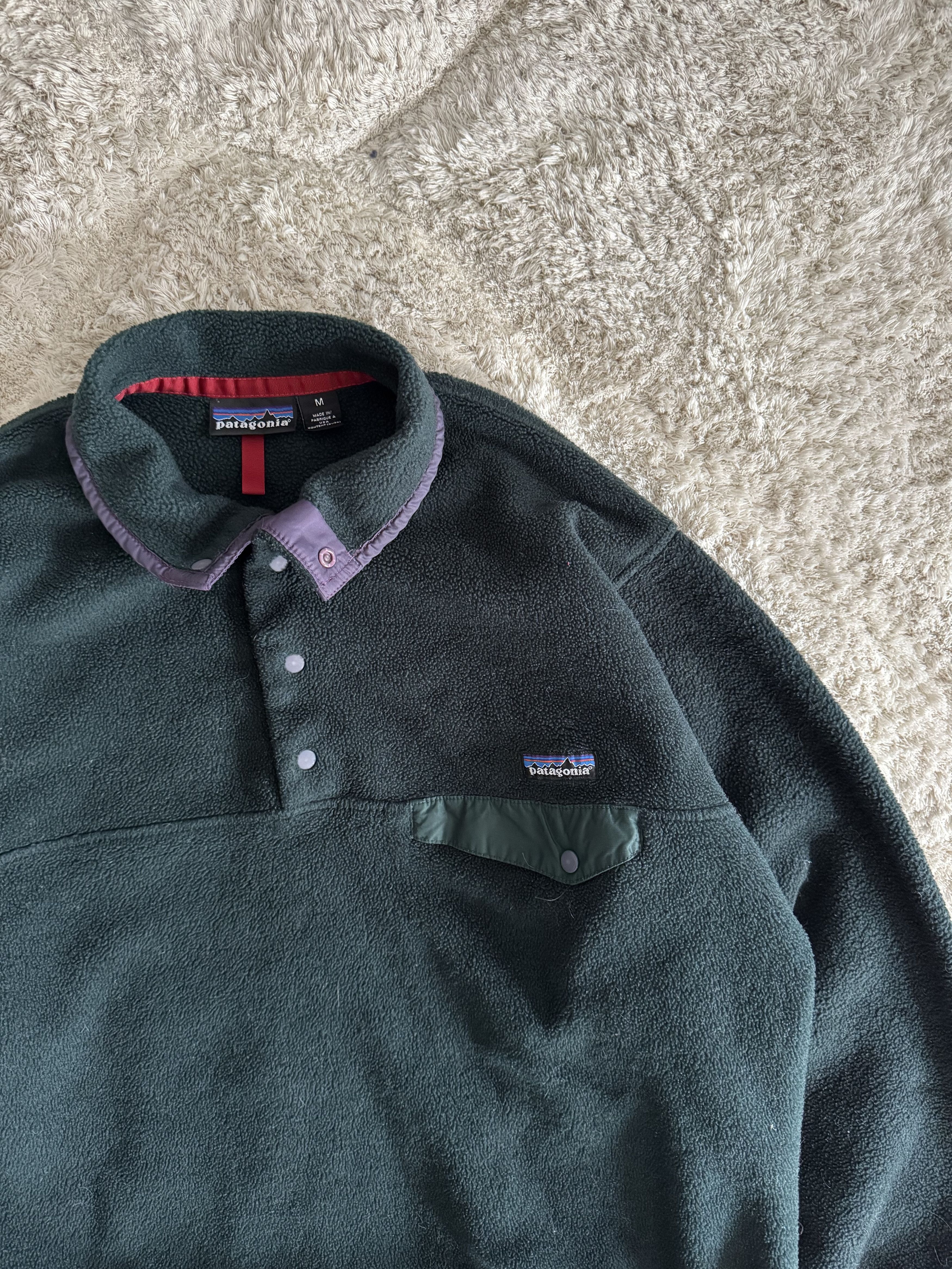Patagonia Vintage 90s Green Patagonia Synchilla Snap Fleece Size US M / EU 48-50 / 2 - 3 Thumbnail