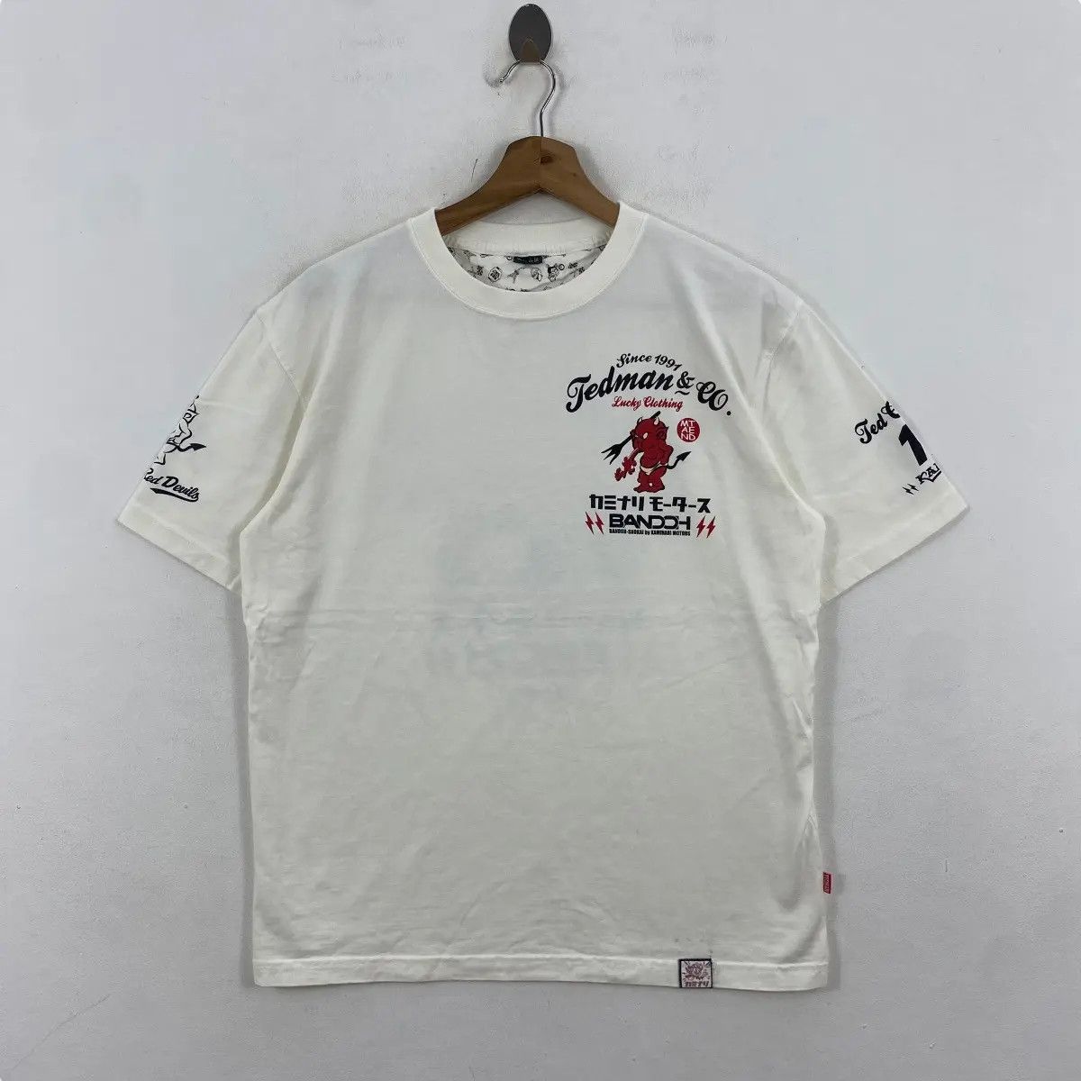 Japanese Brand BANDOH KAMINARI MOTORS Ted Company Lucky Clothing Tee Shirt Size US M / EU 48-50 / 2 - 3 Thumbnail