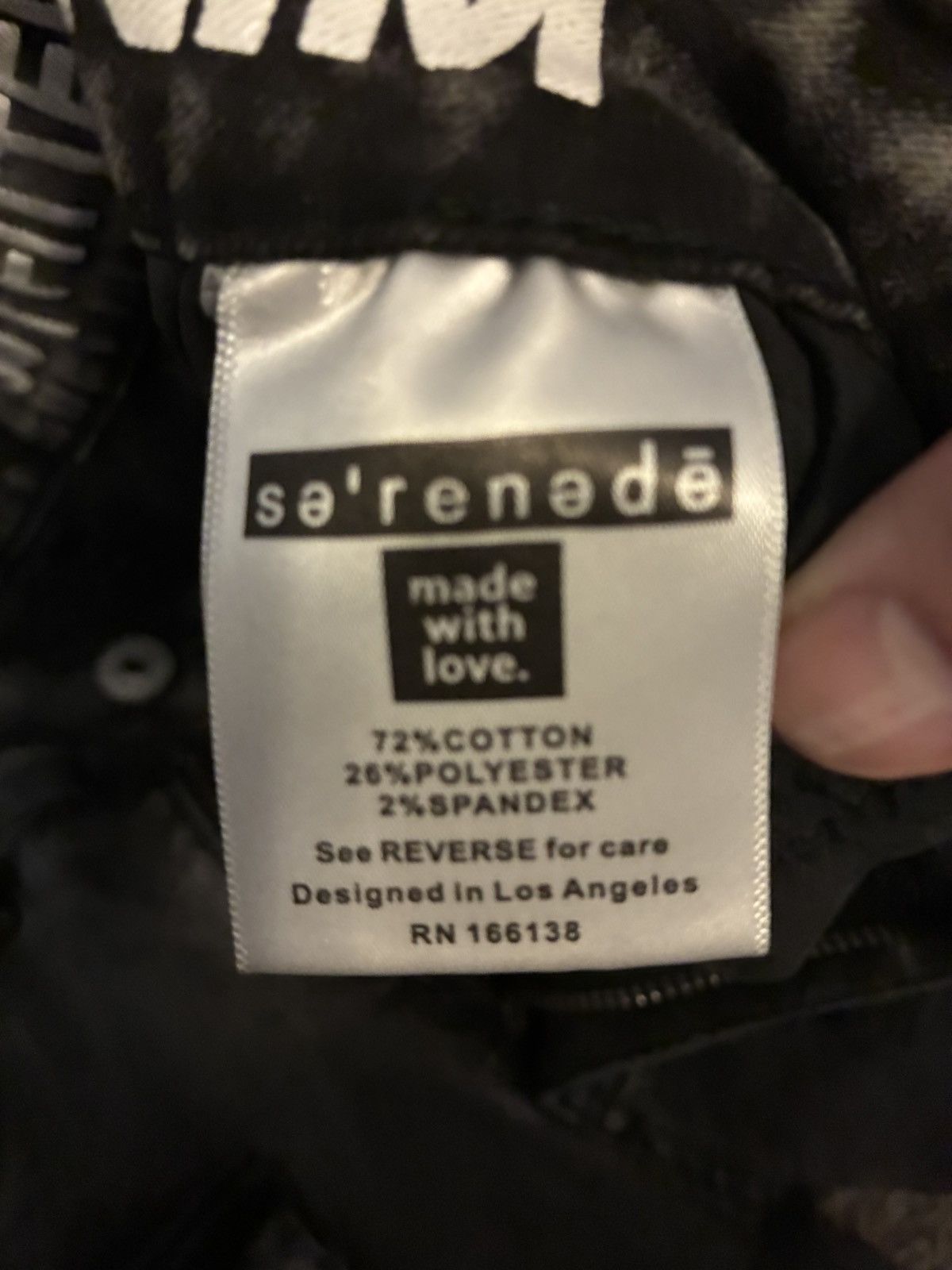 SERENEDE SERENADE | Black Fitted Denim | Cargo Jeans Size US 30 / EU 46 - 4 Thumbnail