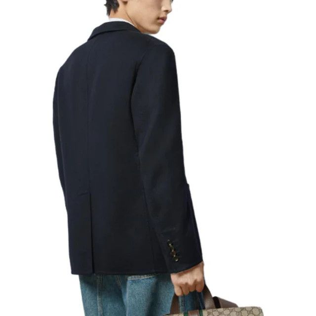 Gucci o1loc1c0326 770082 Lightweight Wool Jacket With Web Label Size US S / EU 44-46 / 1 - 3 Thumbnail