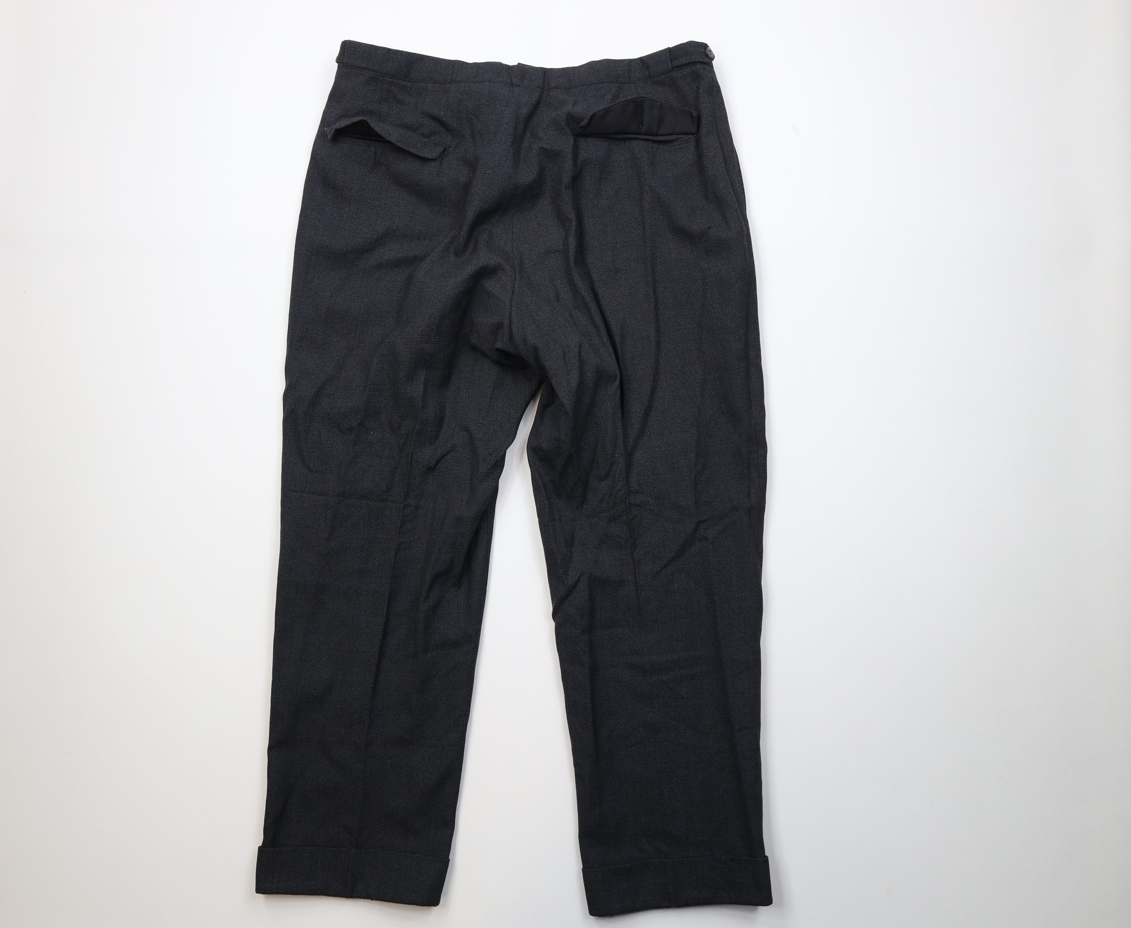 Vintage Vintage 30s 40s Rockabilly Gabardine Pants USA Button Fly Size US 34 / EU 50 - 10 Thumbnail