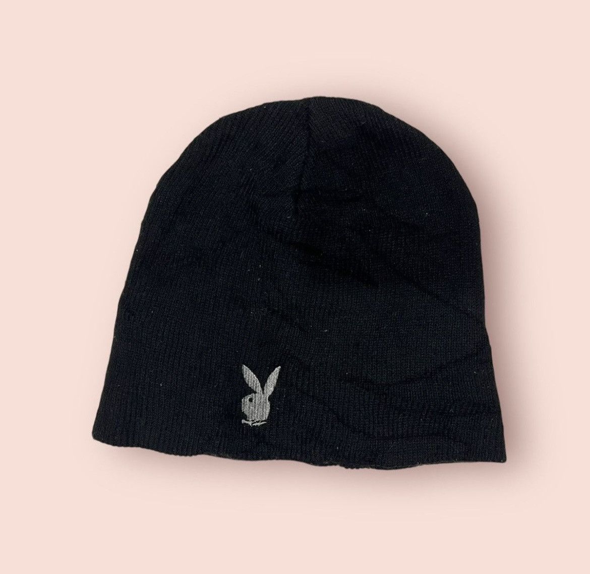 Playboy VINTAGE EMBROIDERED SMALL BUNNY LOGO PLAYBOY BEANIE Size ONE SIZE - 14 Thumbnail