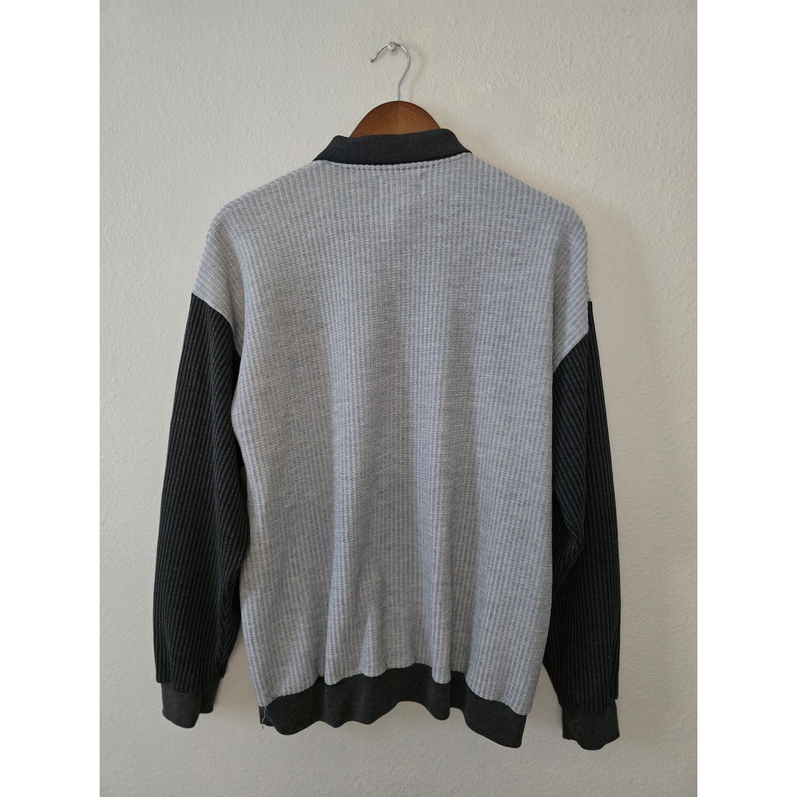 Vintage Essentials International Choice M Waffle Knit Sweatshirt Size US M / EU 48-50 / 2 - 9 Thumbnail