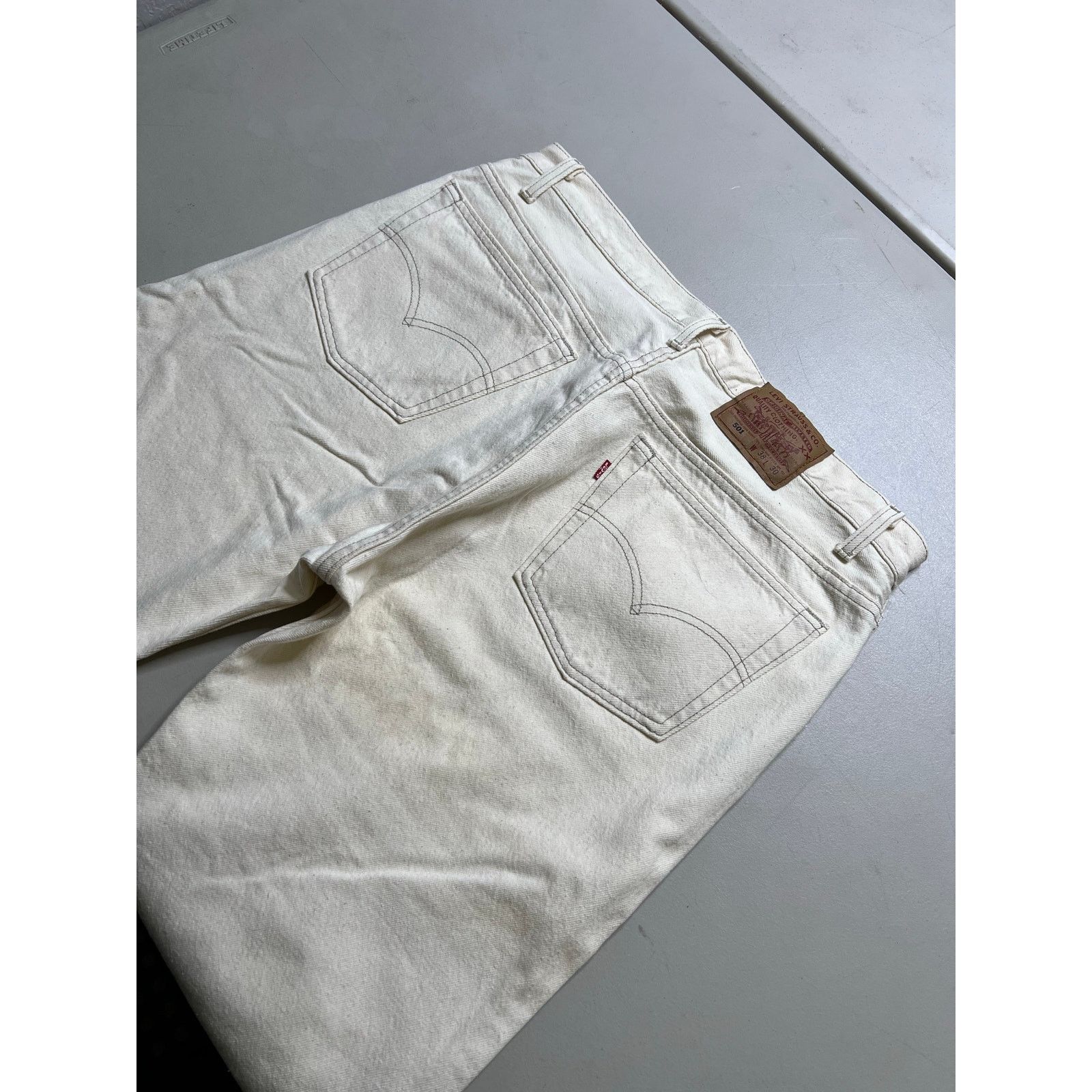 Levi's Levis 501 Vintage 90s USA XX Straight Leg 38x30 Act 36x30 Size US 38 / EU 54 - 12 Thumbnail