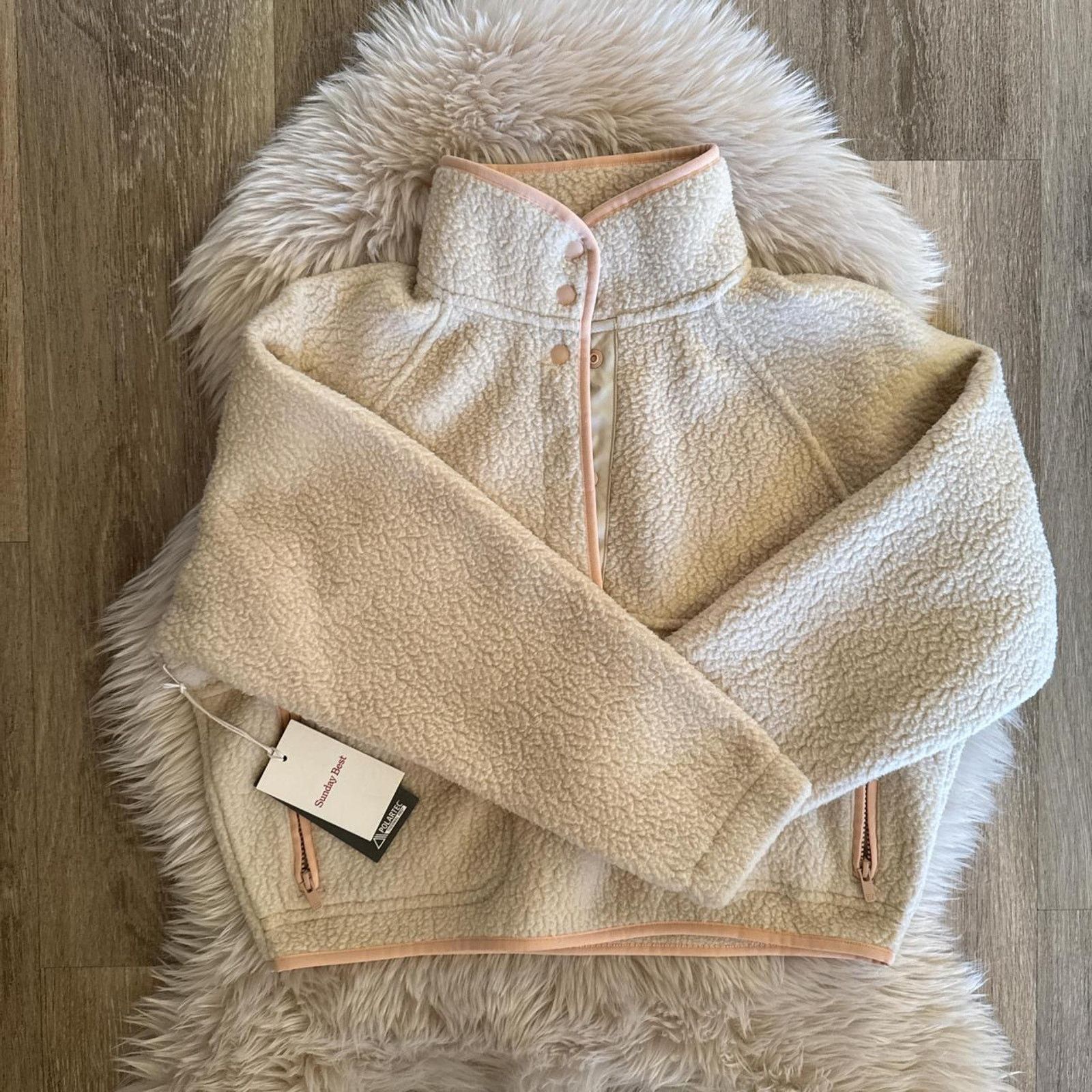 Aritzia NWT ARITZIA Sunday Best Freddie Pullover - Light Birch Multi Size XS / US 0-2 / IT 36-38 - 1 Thumbnail