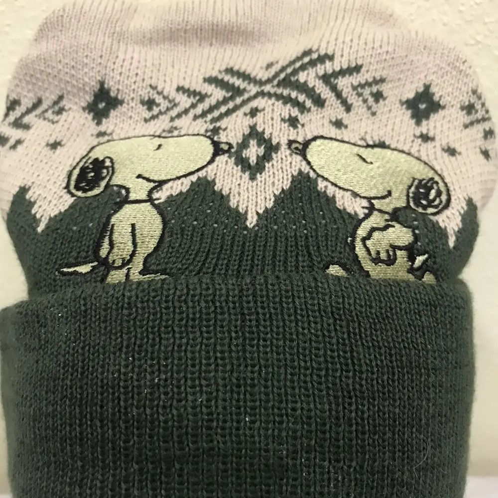 Peanuts × Vintage Peanuts Snoopy Overprint Beanie Hat Size ONE SIZE - 5 Thumbnail
