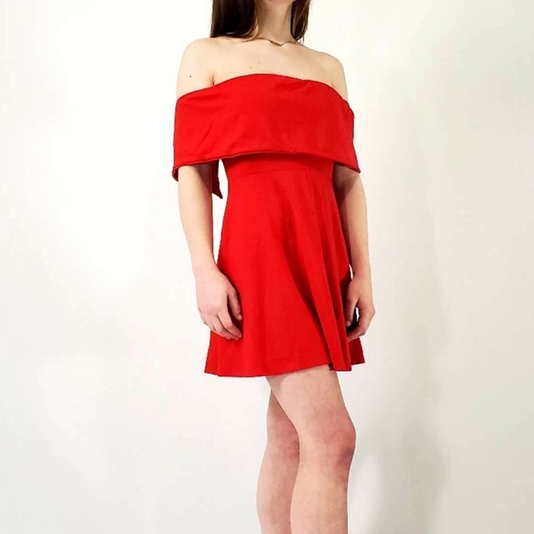 Designer Lpa Revolve Cayenne Red Cold Shoulder Dress - S Size S / US 4 / IT 40 - 7 Thumbnail