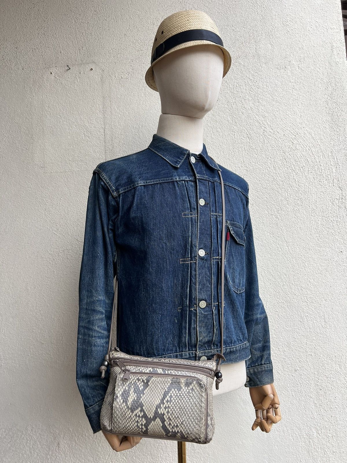 Leather Vintage Arukan Japan Python Snakeskin Leather Bag Mini Size ONE SIZE - 21 Thumbnail