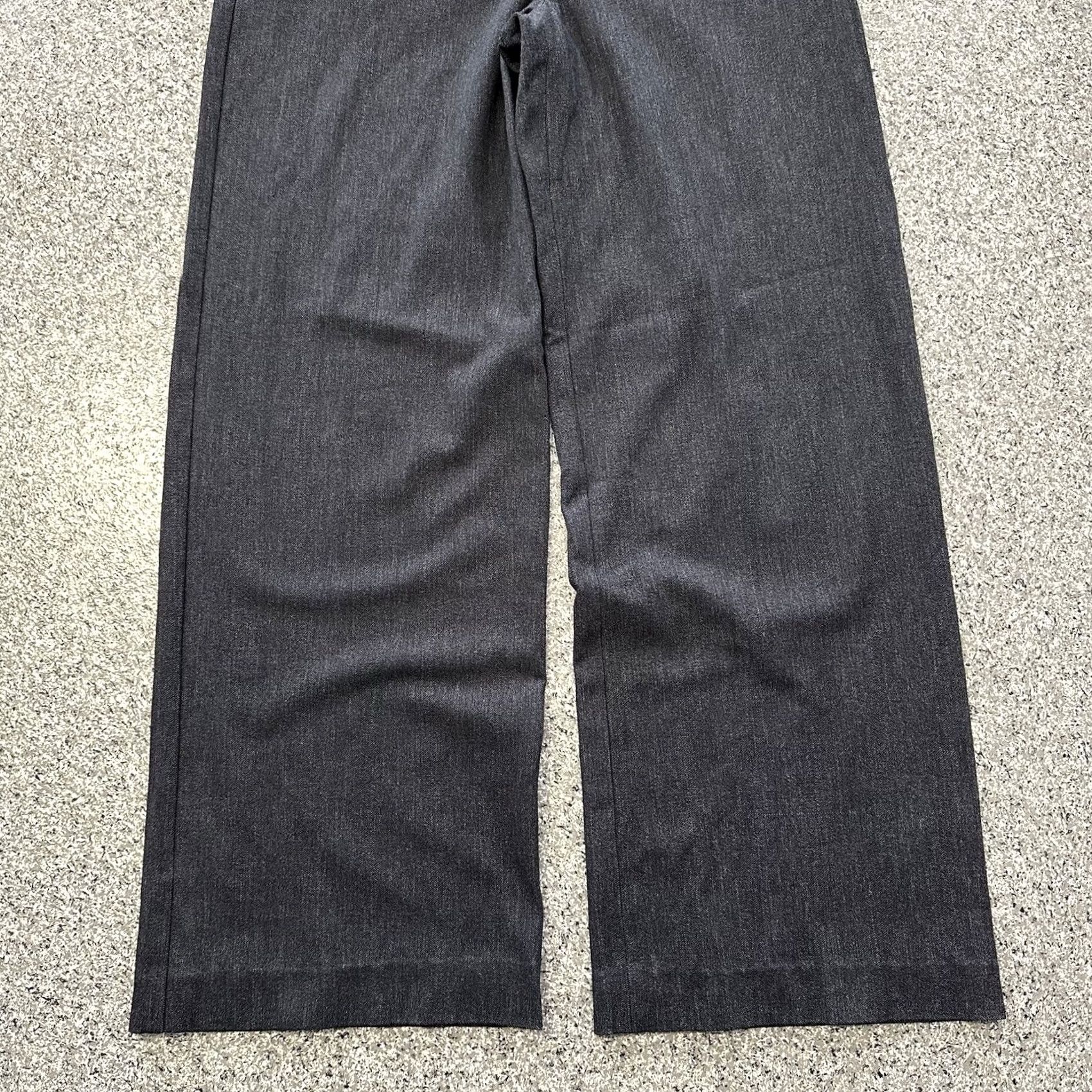 Express Express Editor Pants Womens 4R 28x29 Mid Rise Relaxed Trousers Wide Leg Gray Size 27" / US 4 / IT 40 - 3 Thumbnail