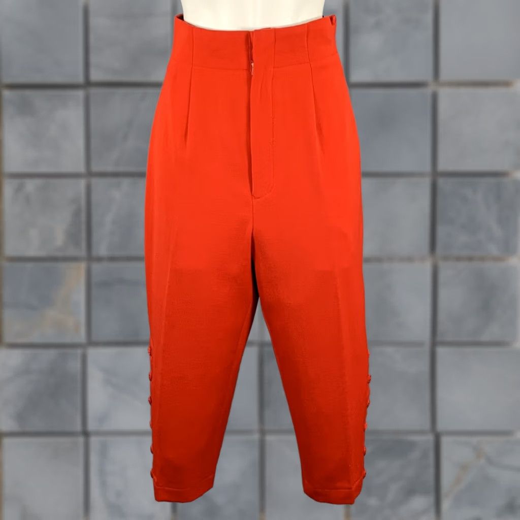 Comme des Garcons Girl COMME des GARCONS Dress Pants Jodhpurs Red Wool Size M Size 32" / US 10 / IT 46 - 1 Thumbnail