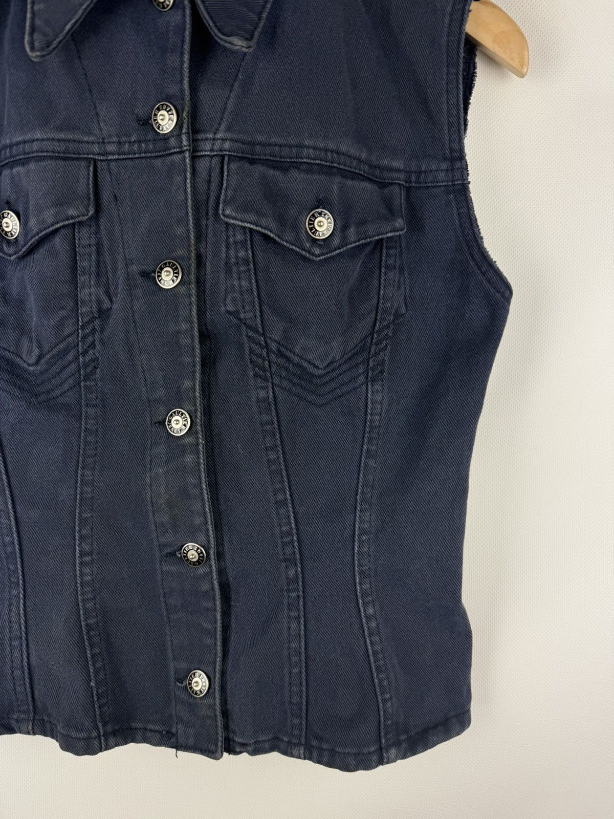 Jean Paul Gaultier JPG Jean Paul Gaultier 22 Drill Vintage 90s Vest Waistcoat Size M / US 6-8 / IT 42-44 - 6 Thumbnail