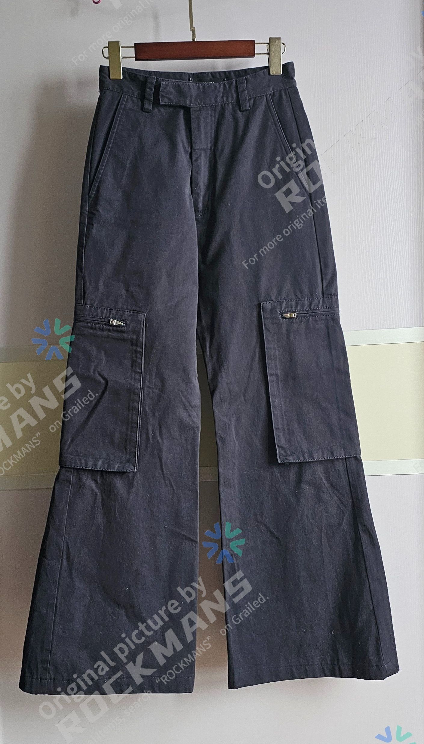 Amiri Amiri High-Waisted Wide-Leg Workwear Pants Size 38 Size 26" / US 2 / IT 38 - 1 Thumbnail
