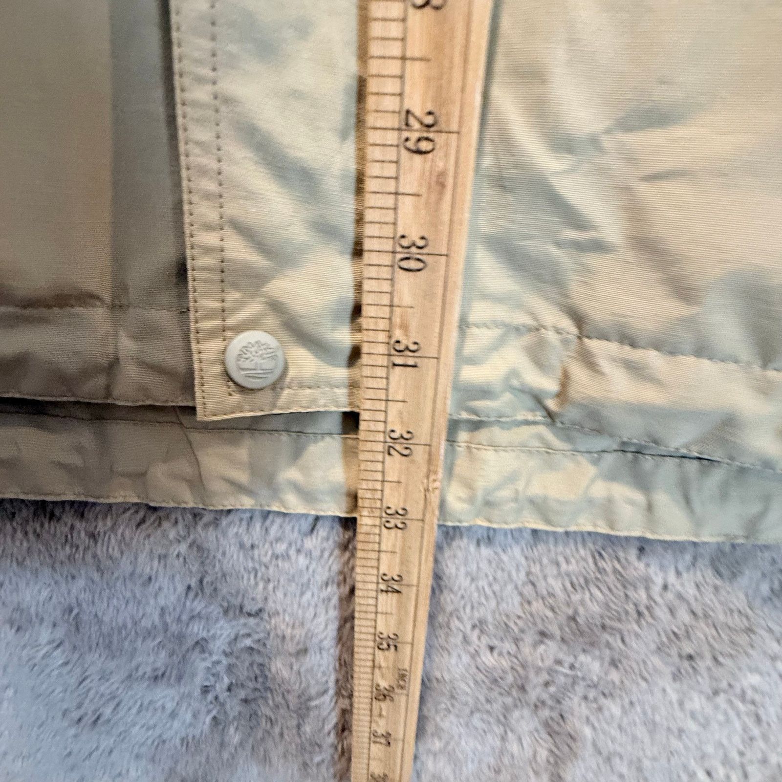 Timberland Vintage Timberland Rain Coat Jacket Parka M Hood Tan Blue Size US M / EU 48-50 / 2 - 10 Thumbnail