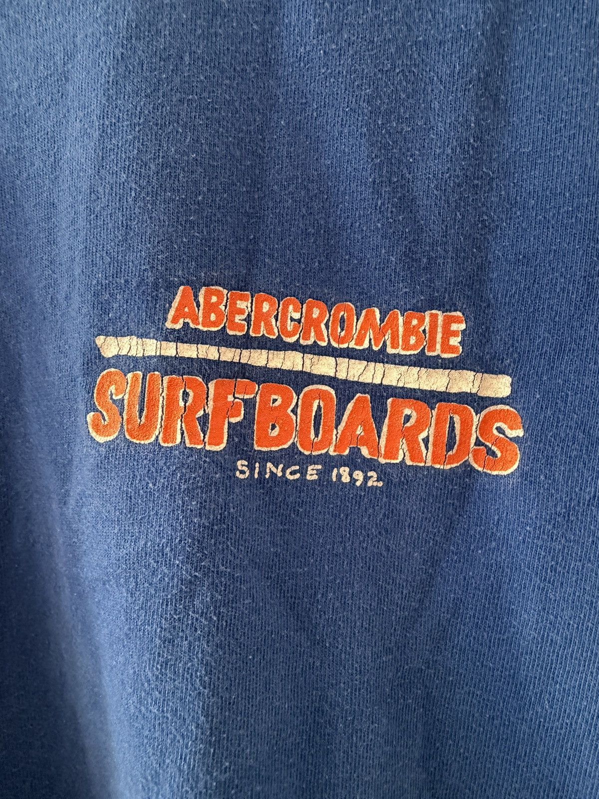 Abercrombie & Fitch Abercrombie & Fitch Surfboards Tee Get On The Stick Blue Y2K Size US L / EU 52-54 / 3 - 2 Thumbnail