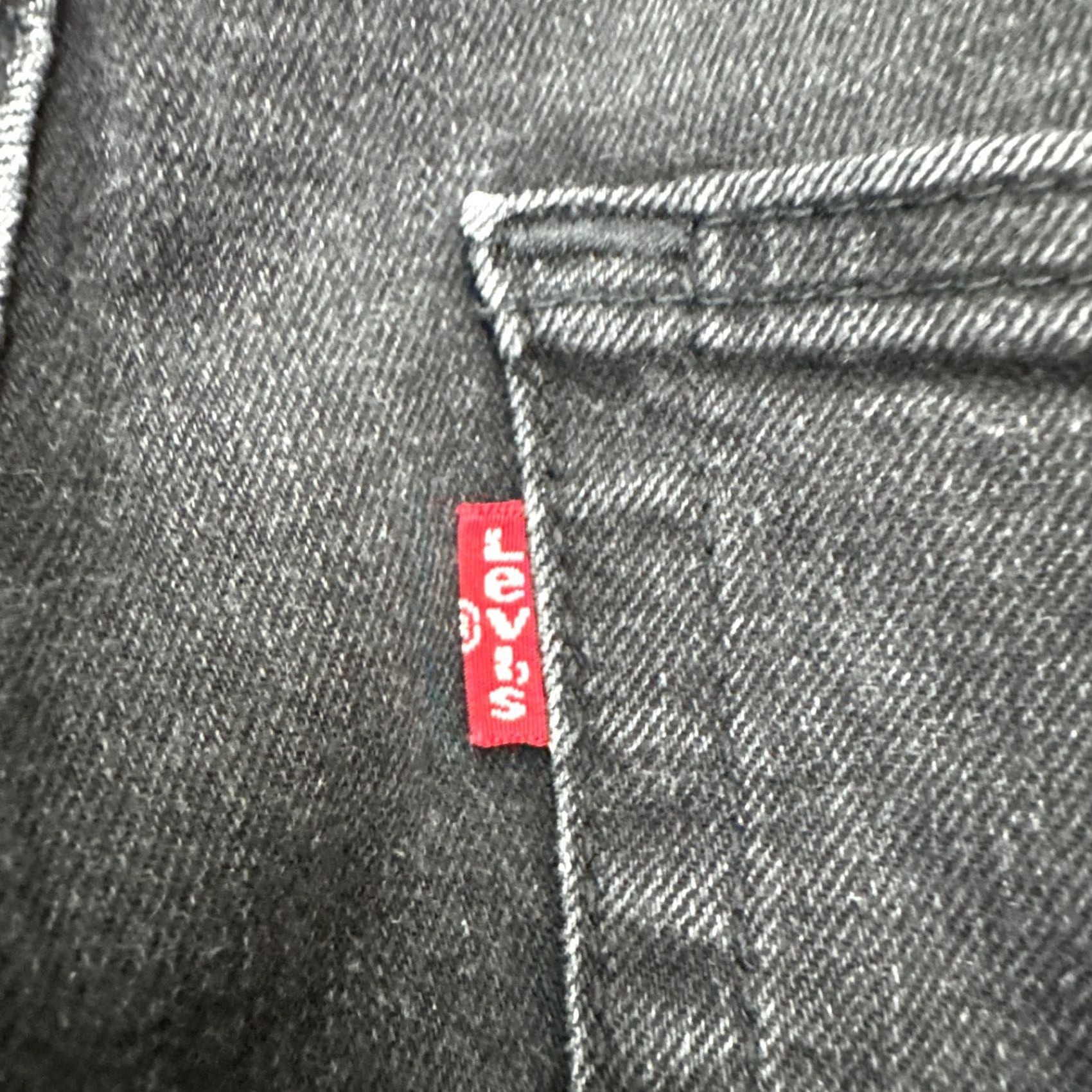Levi's Levi's 541 Athletic Fit Tapered Denim Jeans Mens 33x30 Black Dark Wash Cotton Jeans Mens Adjustable Button Zip 5-Pocket Design Size US 33 - 7 Thumbnail