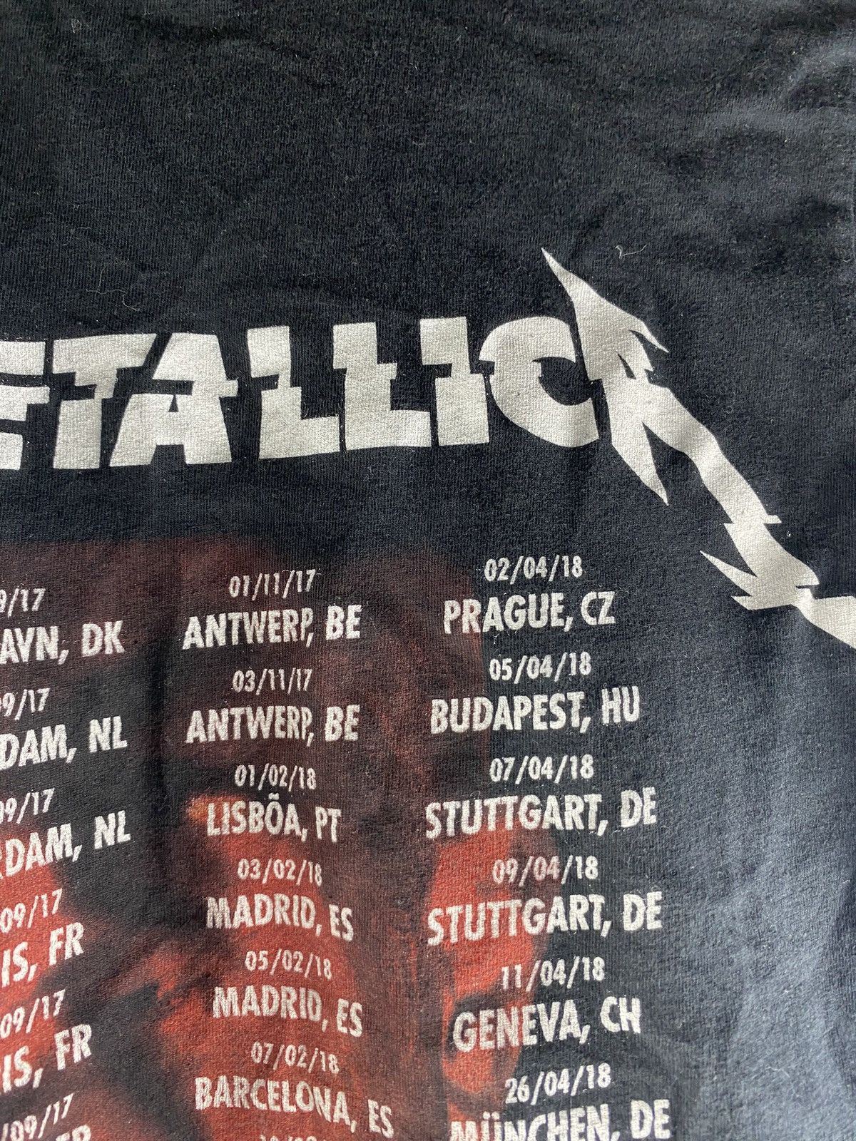 Band Tees × Vintage 2018 metallica hardwired worldwired shirt rare metal rock Size S / US 4 / IT 40 - 6 Thumbnail