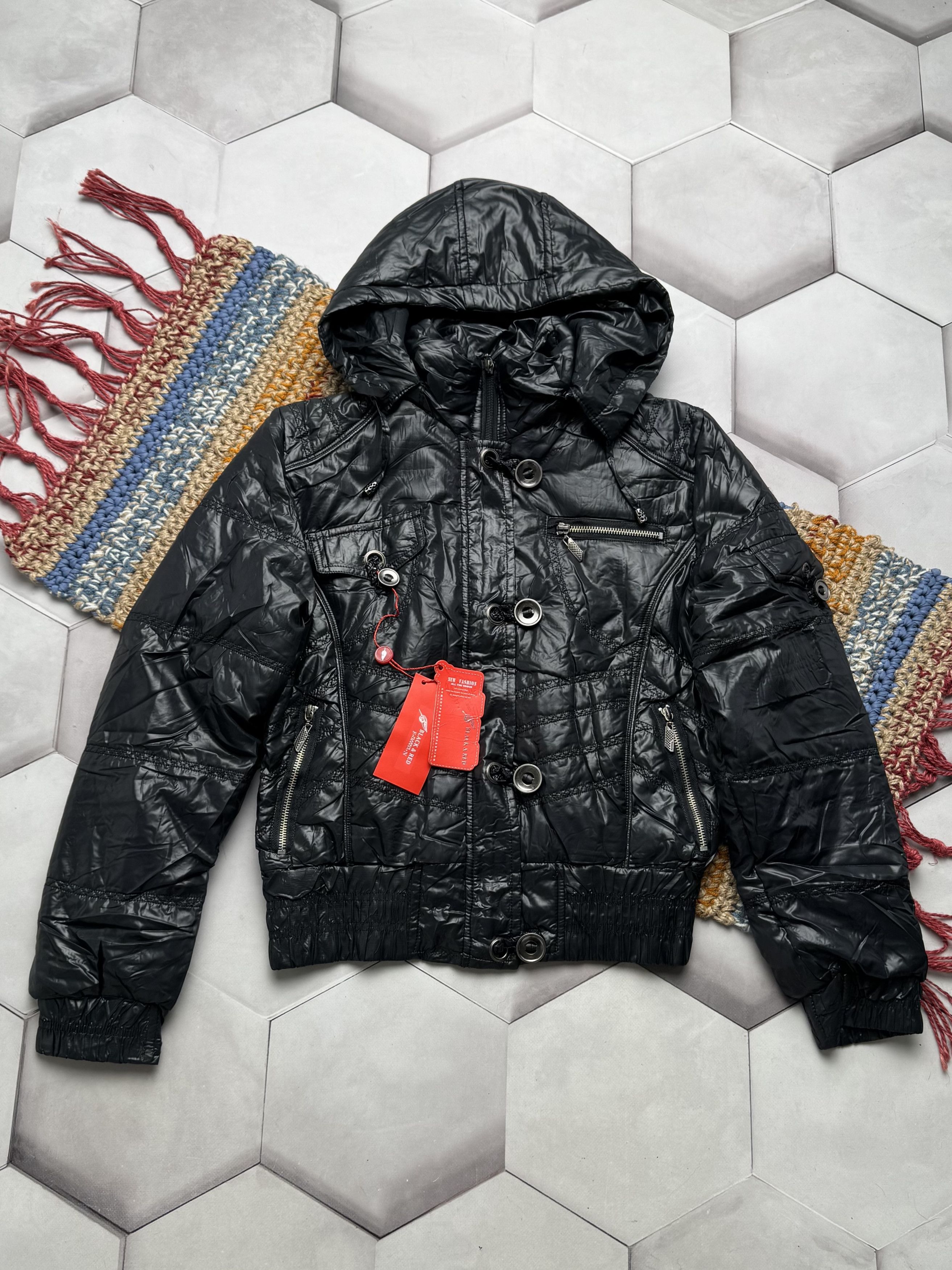 Vintage Cropped Hooded Jacket A715(V8)
