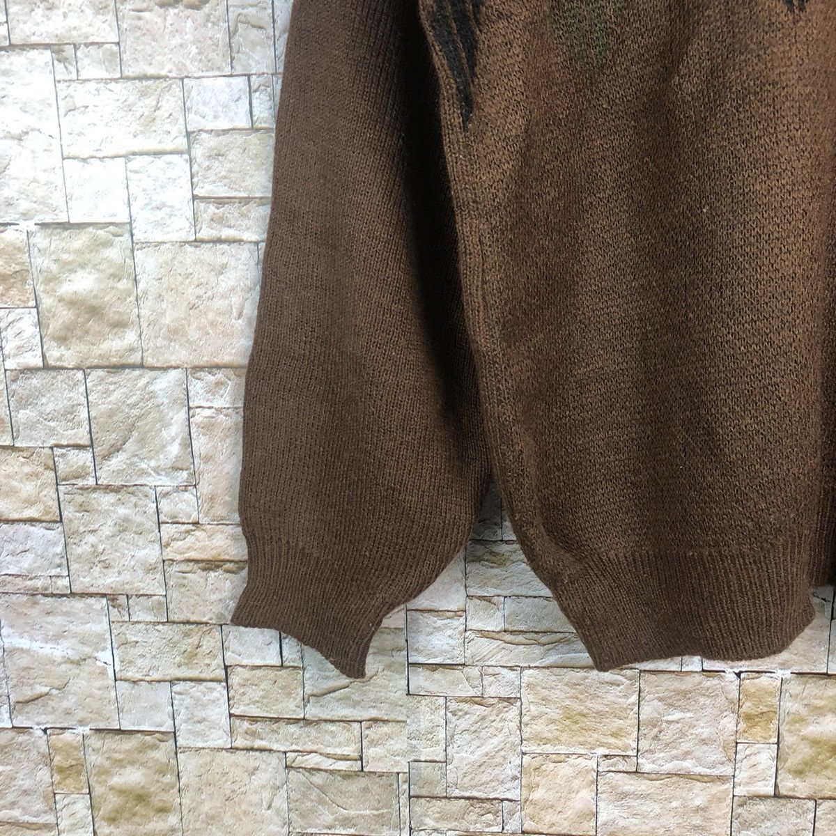 Homespun Knitwear × Japanese Brand Eldorada Brown vintage Knitwear #A206 Size US L / EU 52-54 / 3 - 7 Thumbnail
