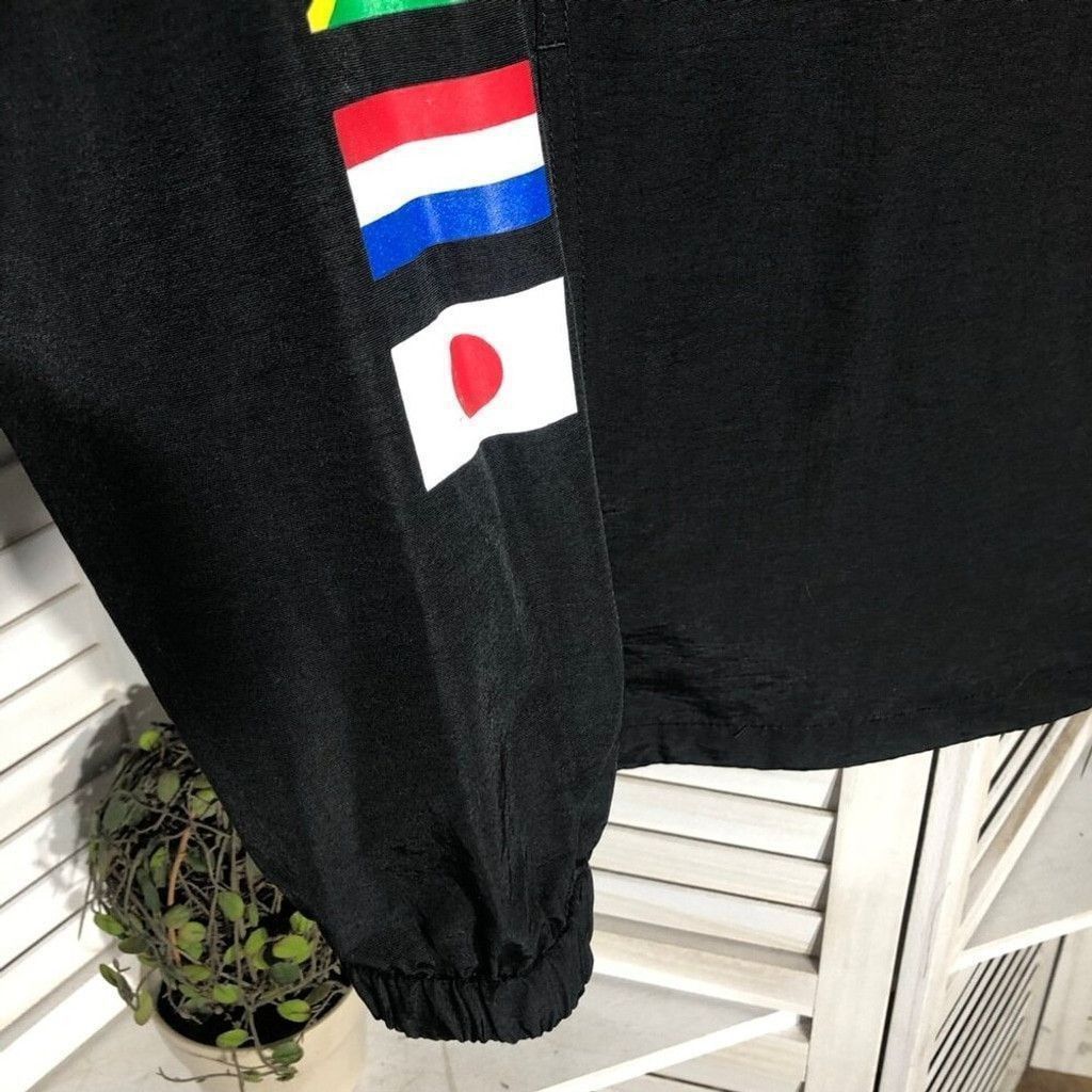 Huf HUF Jacket Flags Half-Zip Hooded Windbreaker Black Large Size US L / EU 52-54 / 3 - 8 Thumbnail