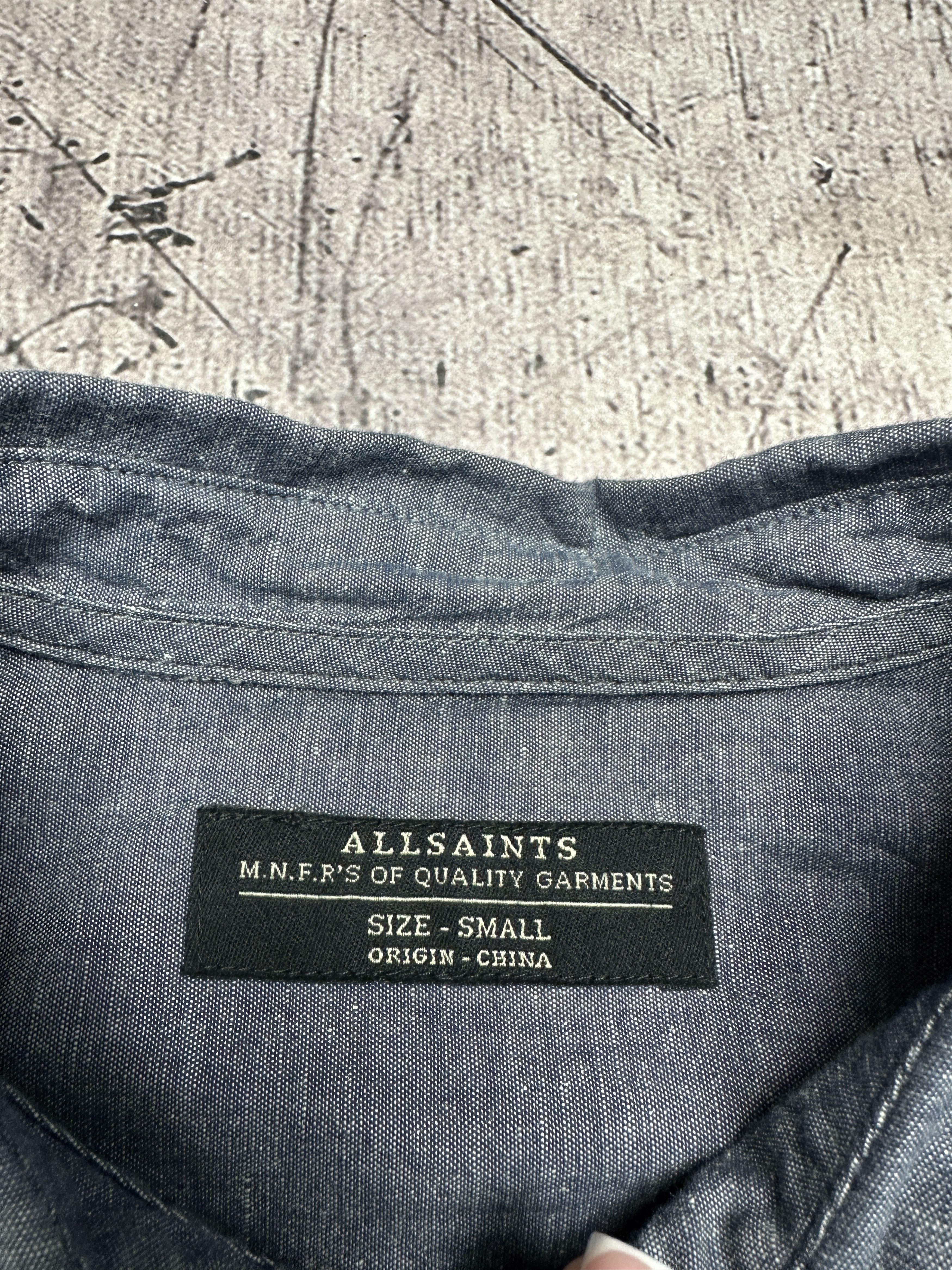 Allsaints Allsaints Segment Cotton - Linen - Nylon Long Sleeve Shirt Size US S / EU 44-46 / 1 - 3 Thumbnail