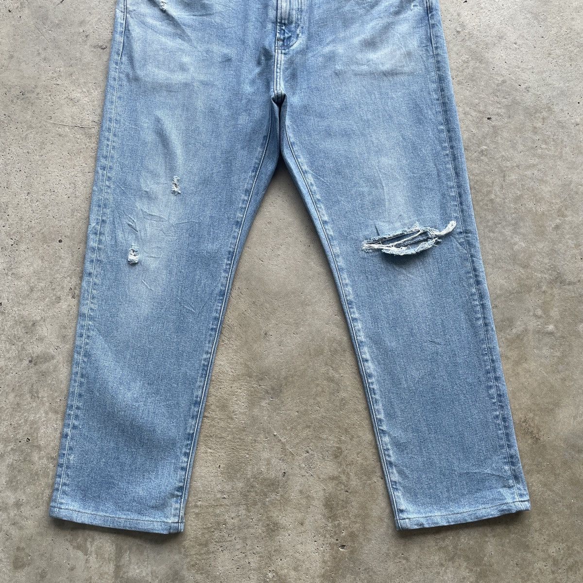 Japanese Brand W38💥 Vintage Japanese Distressed Straight Faded Jeans Pants Size US 38 / EU 54 - 4 Thumbnail