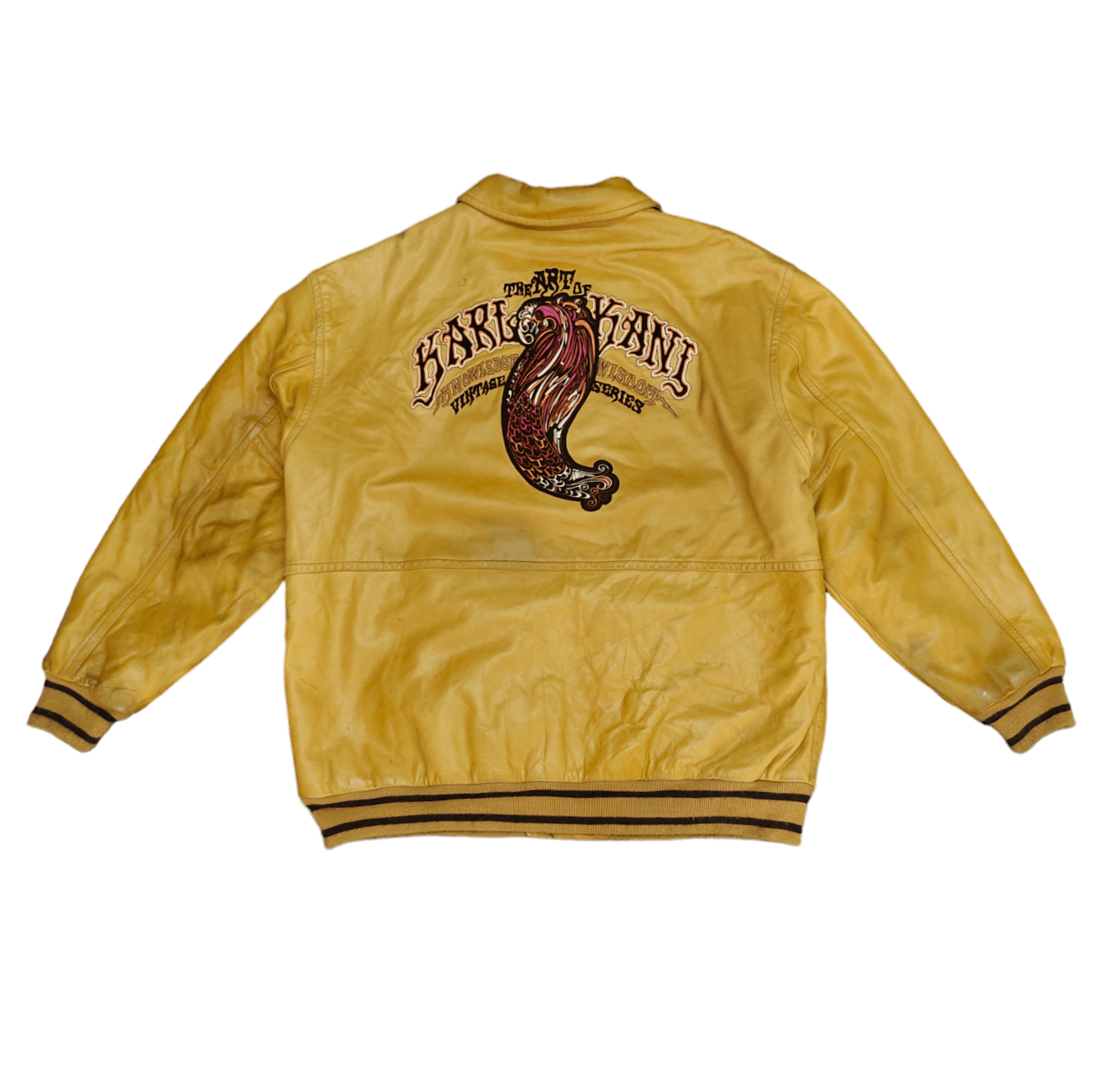 Karl Kani 1980s The Art Of Karl Kani Embroidered Baggy Leather Jacket Size US XXL / EU 58 / 5 - 1 Thumbnail