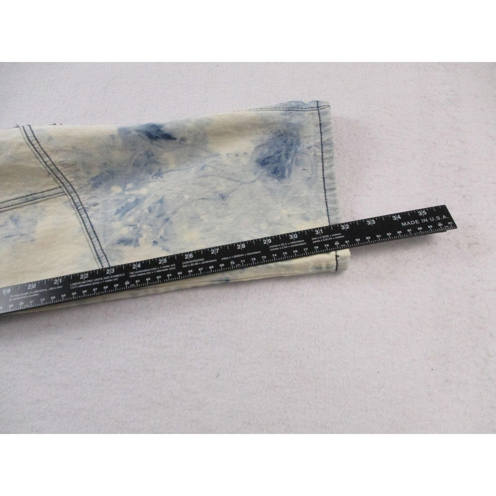 Reason Reason Jeans Men 44 Slim Acid Wash Mulberry Moto Skull Denim Size US 44 / EU 60 - 16 Thumbnail