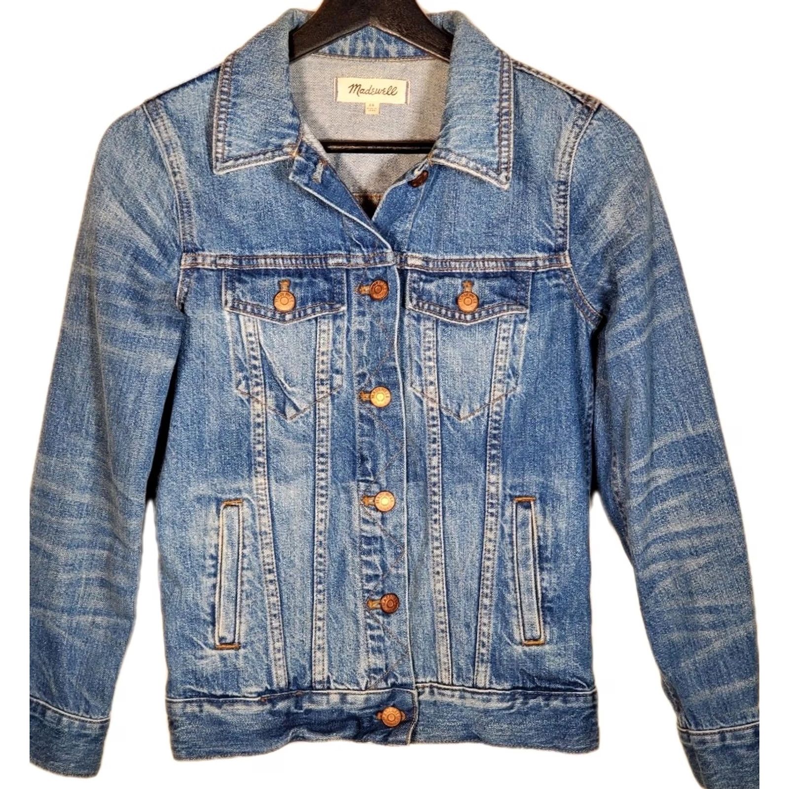 Madewell Madewell Classic Denim Jean Jacket Pinter Wash F0370 Size XS Women's Size 26" / US 2 / IT 38 - 2 Thumbnail