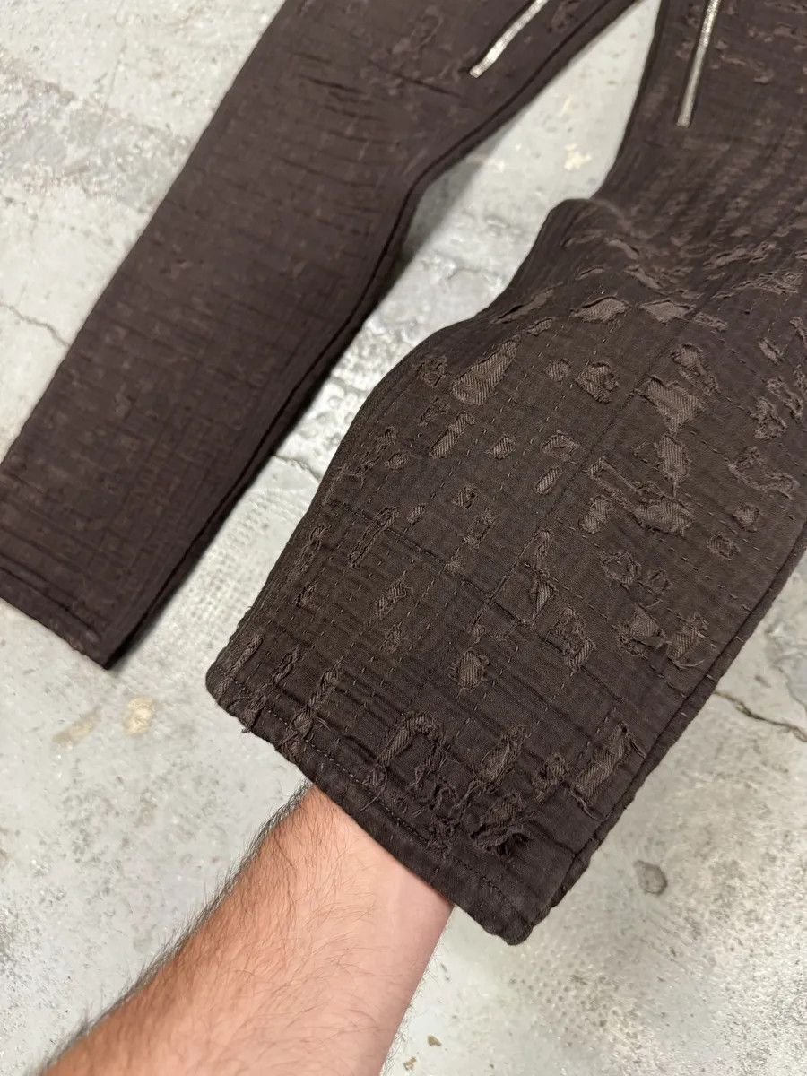 Givenchy SS2021 Givenchy Brown 2 Zips Distressed Biker Pants Size US 34 / EU 50 - 12 Thumbnail