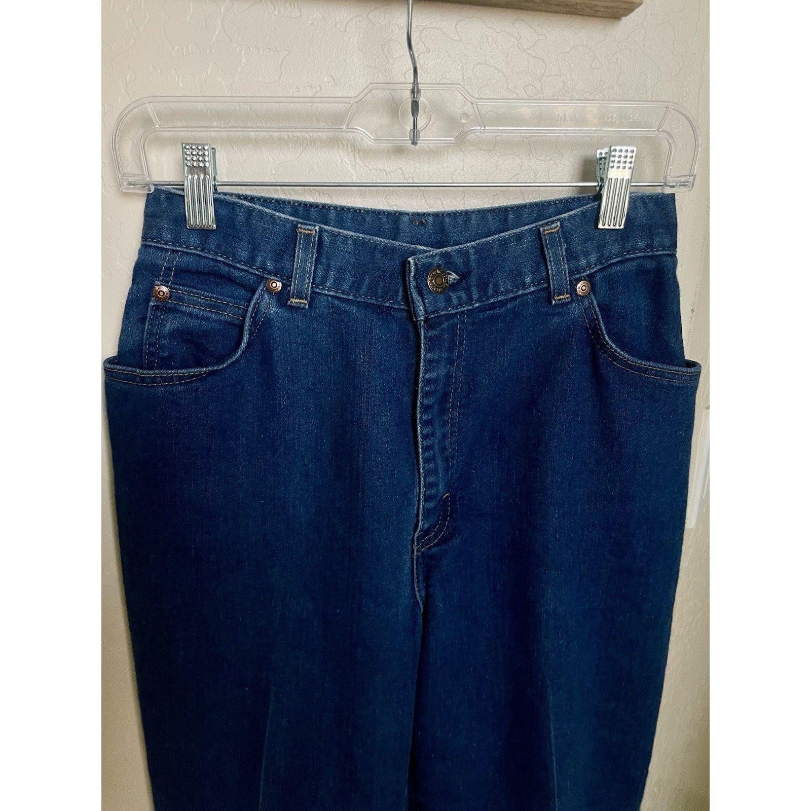 Levi's Vintage 70s 80s Levis Prospector High Rise Wide Leg Jeans 12 Size 26" / US 2 / IT 38 - 6 Thumbnail