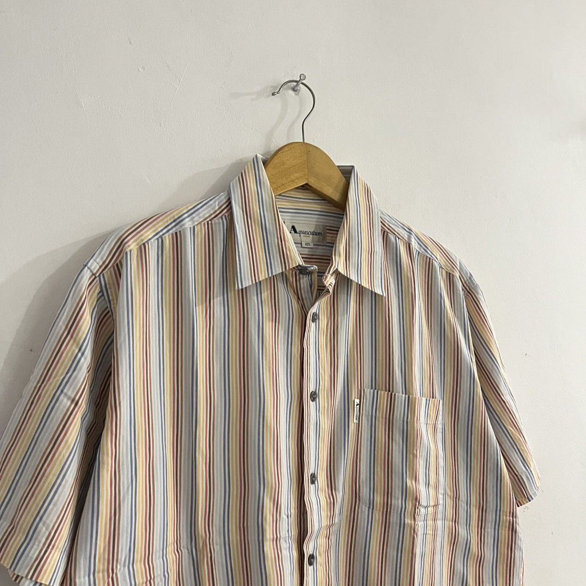 Aquascutum aquascutum - striped shirt Size US L / EU 52-54 / 3 - 3 Thumbnail