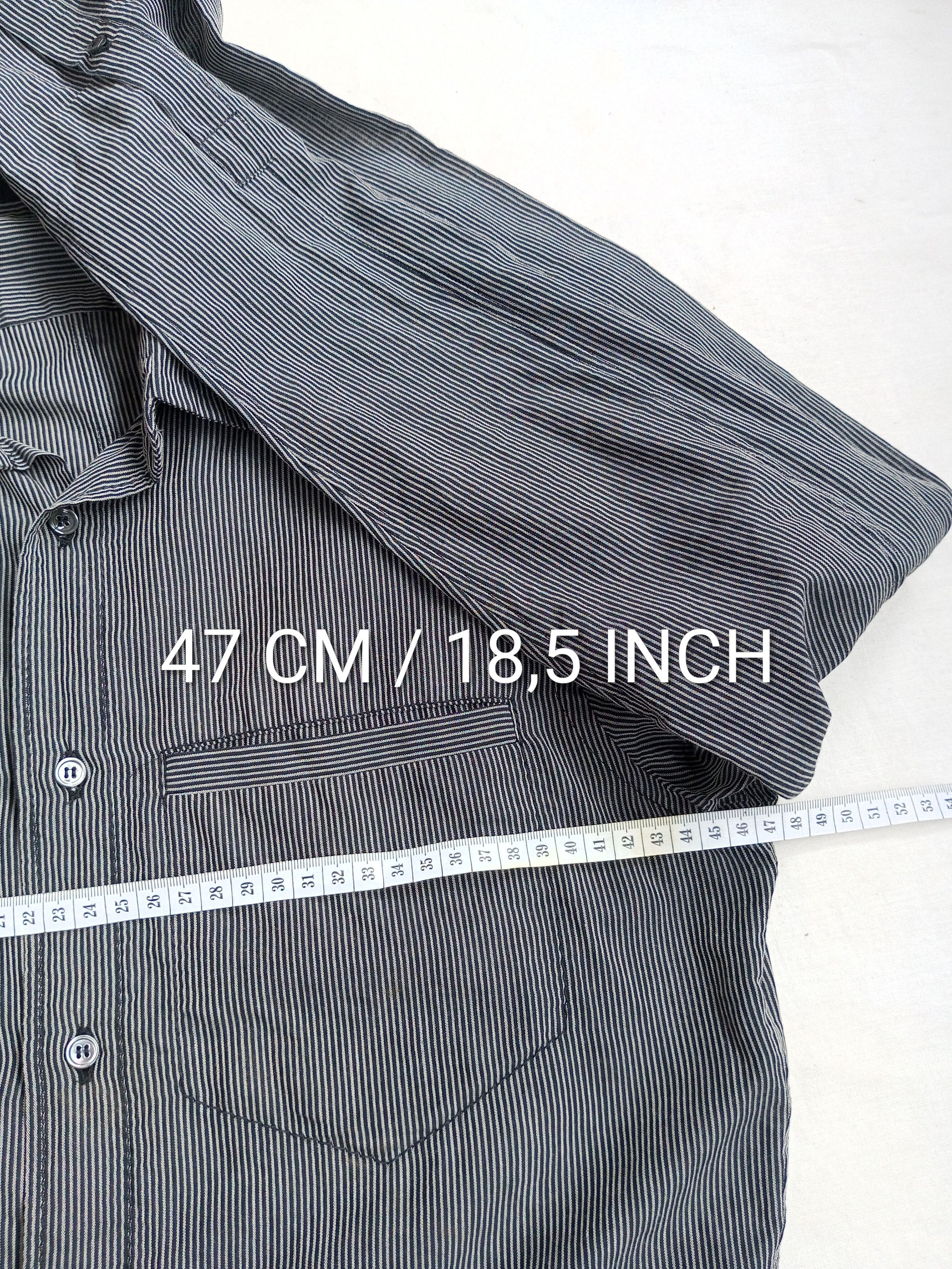 John Galliano John Galliano Vintage Stripped Button Up Shirt Size IT 46 Size L / US 10 / IT 46 - 8 Thumbnail