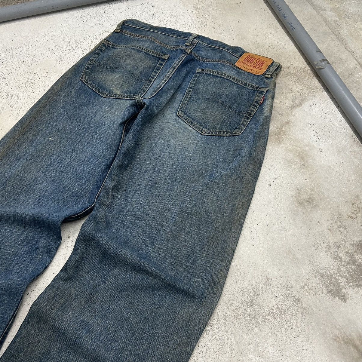 GOSTAR DE FUGA 80s Baggy Bobson Mudwash Selvedge Denim Size US 34 / EU 50 - 12 Thumbnail