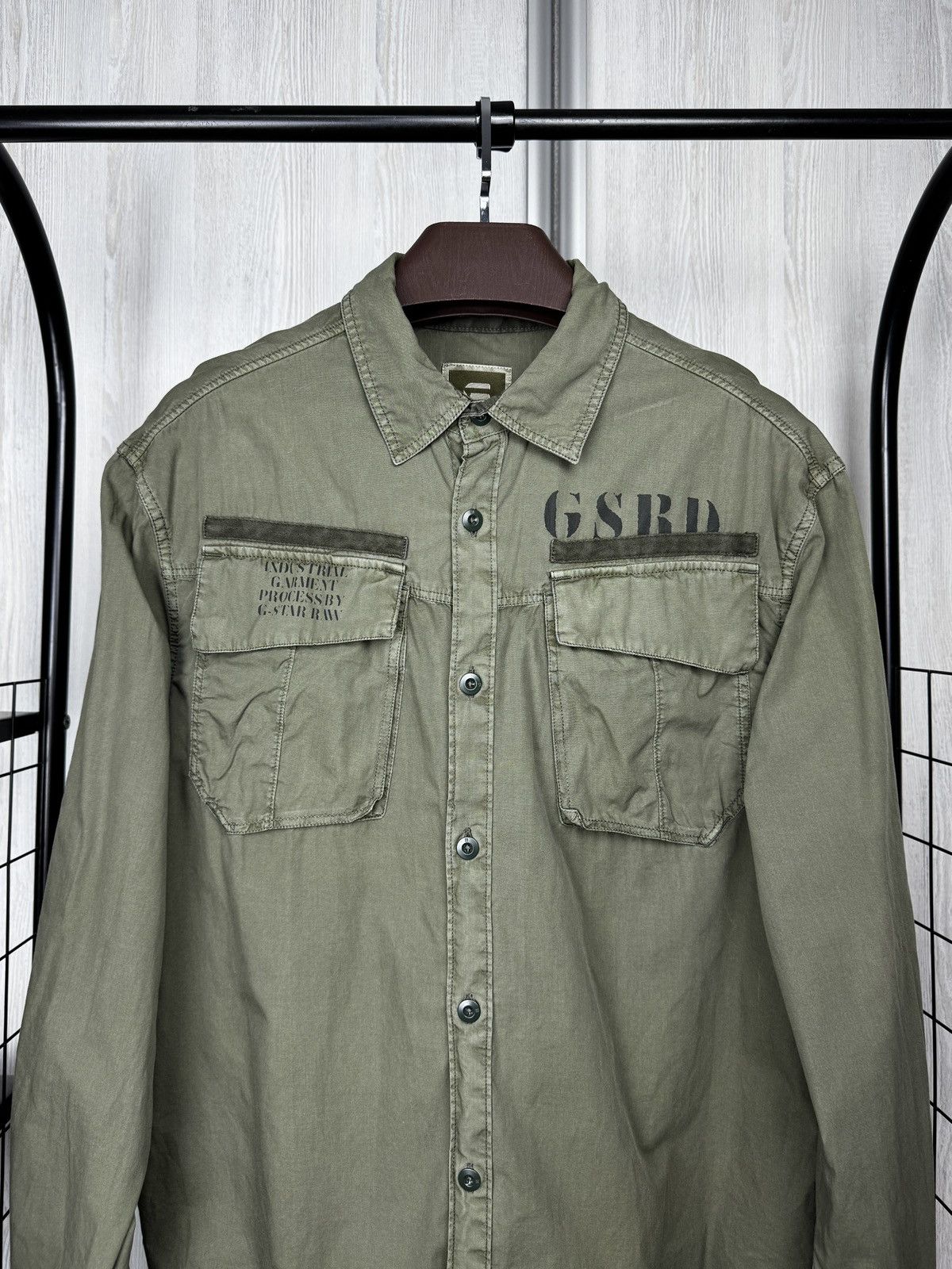 G-Star G-Star Raw Cargo Military Duke Roll-UP Shirt L/S Utility XXL Size US XXL / EU 58 / 5 - 3 Thumbnail