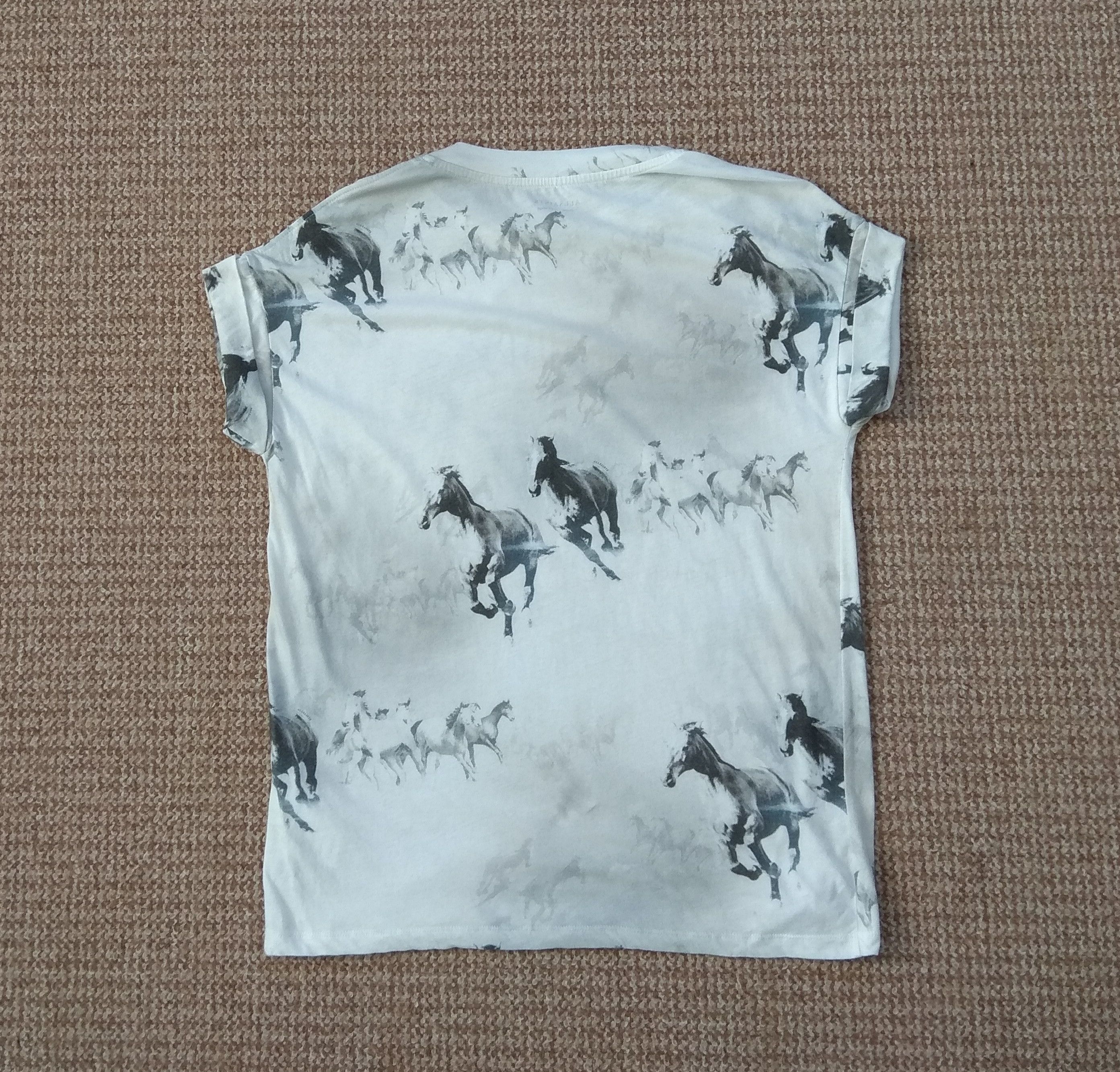 Allsaints AllSaints Horse Print Tee T Shirt Size US M / EU 48-50 / 2 - 2 Thumbnail