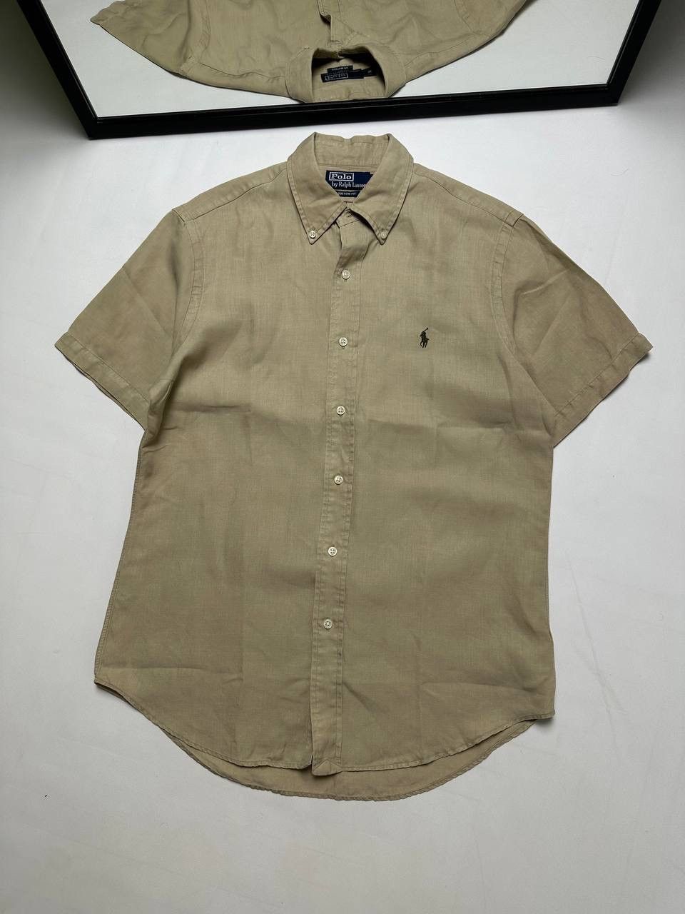Polo Ralph Lauren 90s Vintage Polo Ralph Lauren Linen Rare Old money Shirt Size US M / EU 48-50 / 2 - 1 Thumbnail