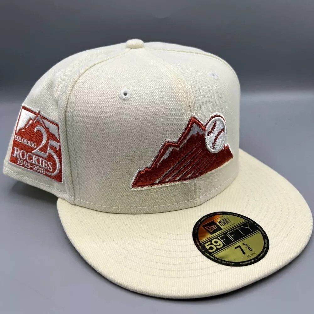 New Era Colorado Rockies Hat Men 7 5/8 59Fifty New Era Fitted Cap Size ONE SIZE - 1 Thumbnail