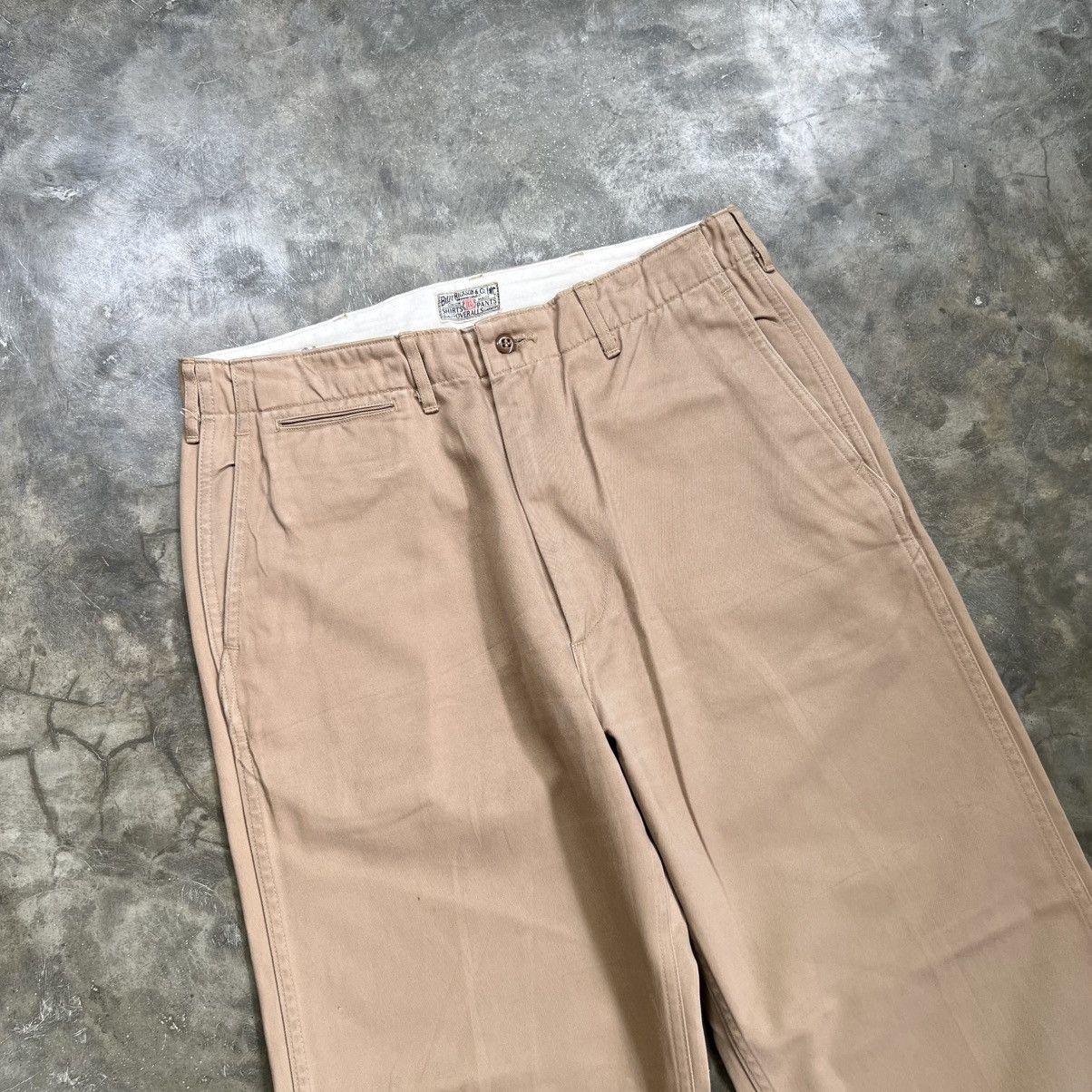 Buzz Rickson's 1990’s Buzz Rickson’s Khaki Regular fit Chino Pants Size US 32 / EU 48 - 3 Thumbnail