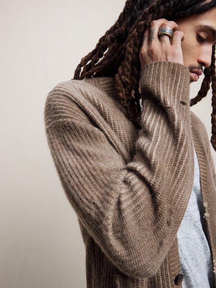 John Varvatos Destroyed Cashmere Distressed cardigan. Med Size US M / EU 48-50 / 2 - 5 Thumbnail