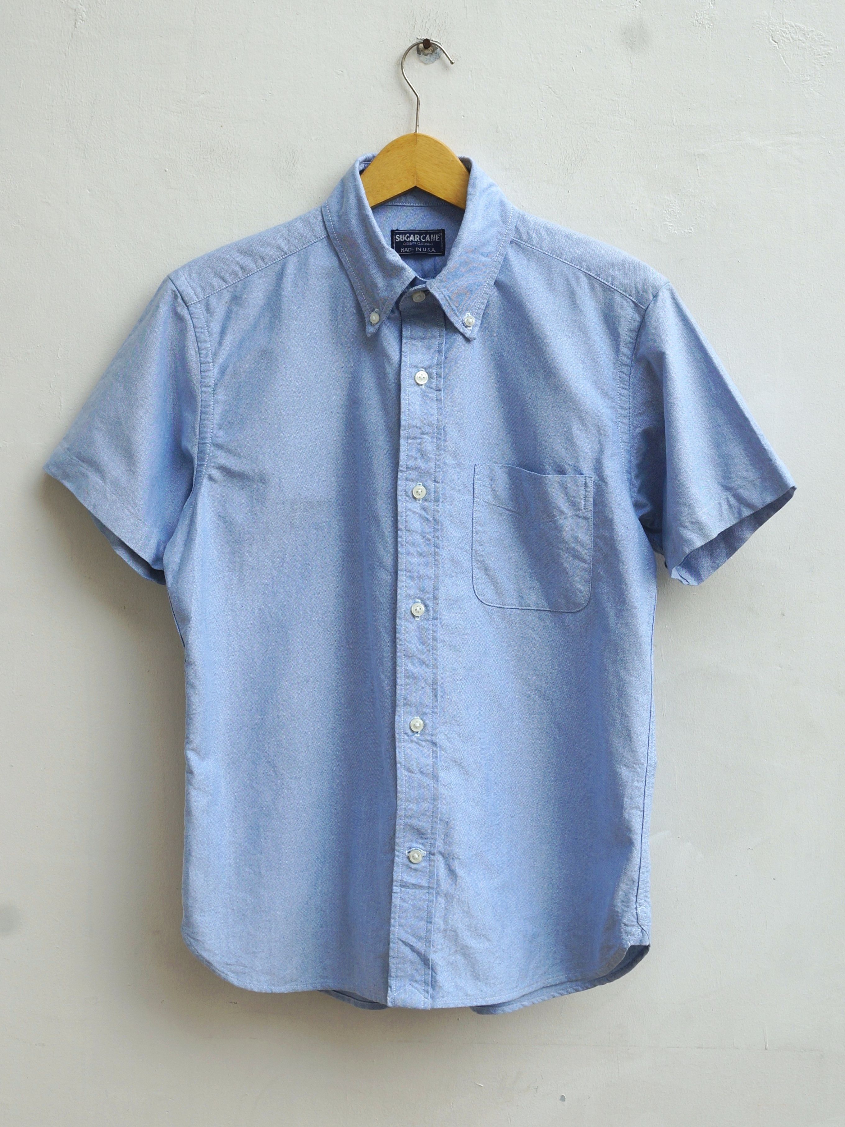 Sugar Cane × Toyo Enterprises SugarCane Blue Cotton Oxford Shirt Size US L / EU 52-54 / 3 - 1 Thumbnail