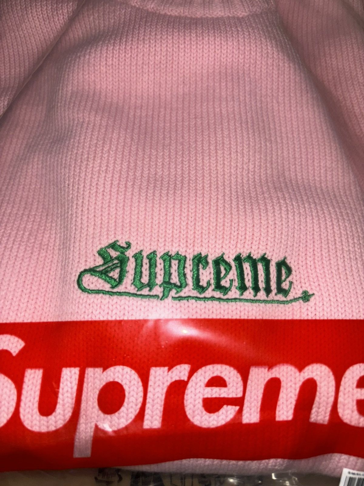 Supreme Supreme Old English Sweater (Pink) Size US XL / EU 56 / 4 - 7 Thumbnail