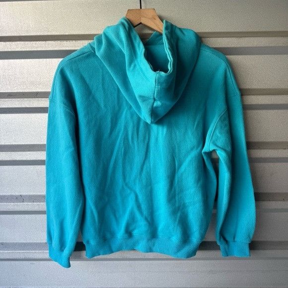 Hard Rock Cafe 90’s Vintage Hard Rock Cafe Turquoise Hoodie SAVE THE PLANET Size S / US 4 / IT 40 - 4 Thumbnail